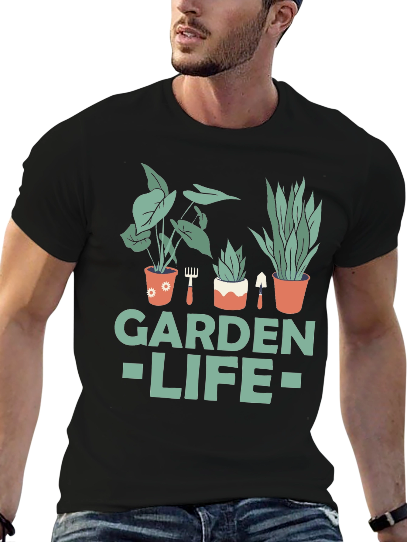 Garden Life Graphic T-Shirt - Black