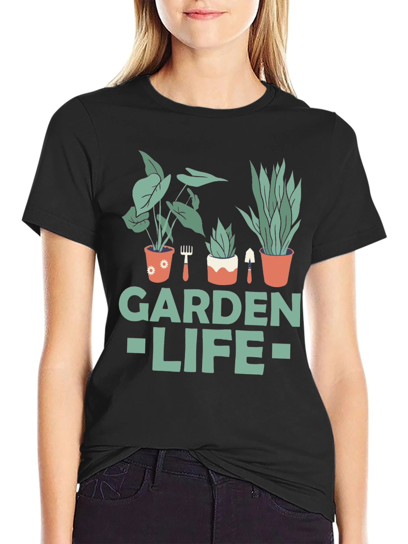 Garden Life Graphic T-Shirt - Black