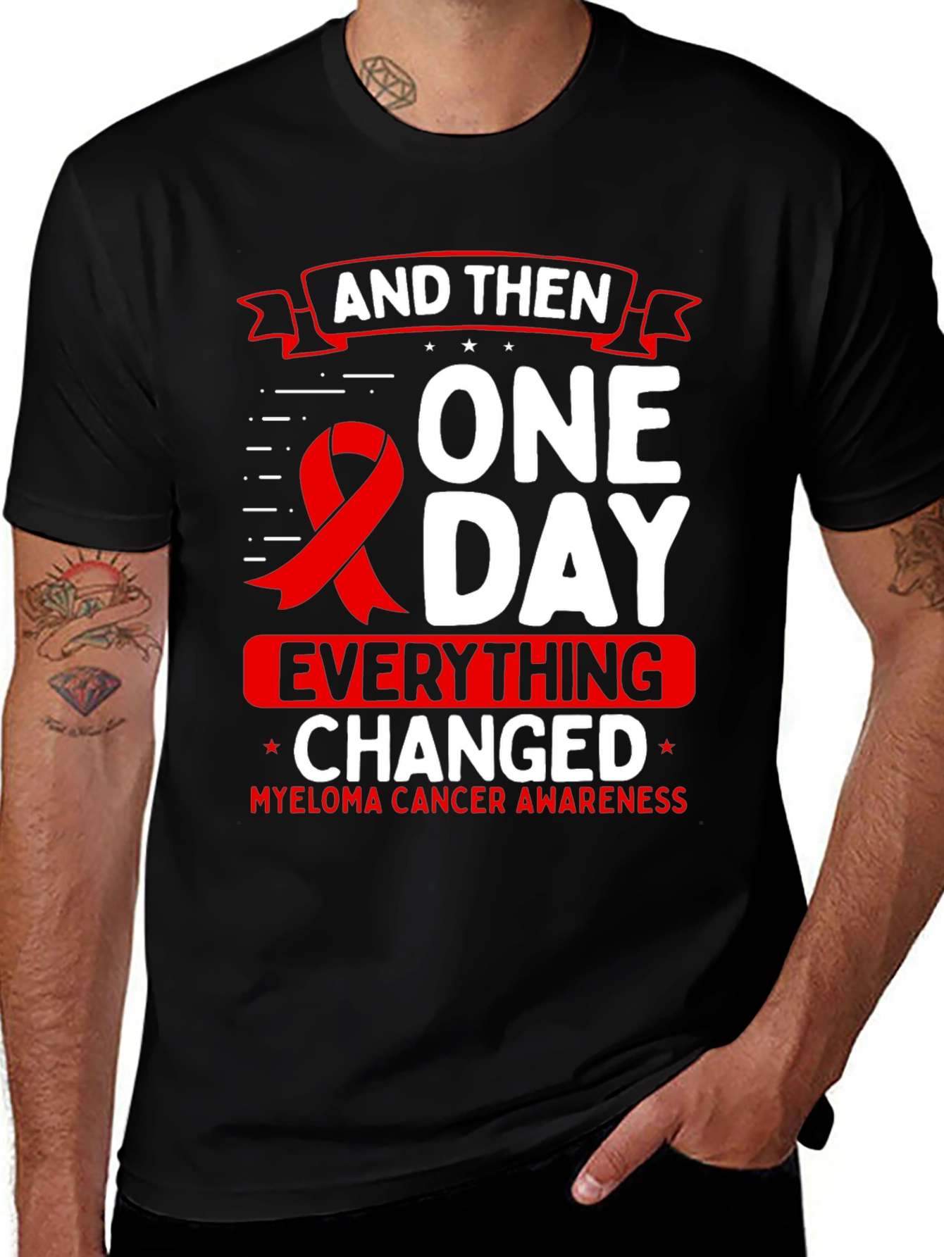 Myeloma Cancer Awareness Graphic Tee