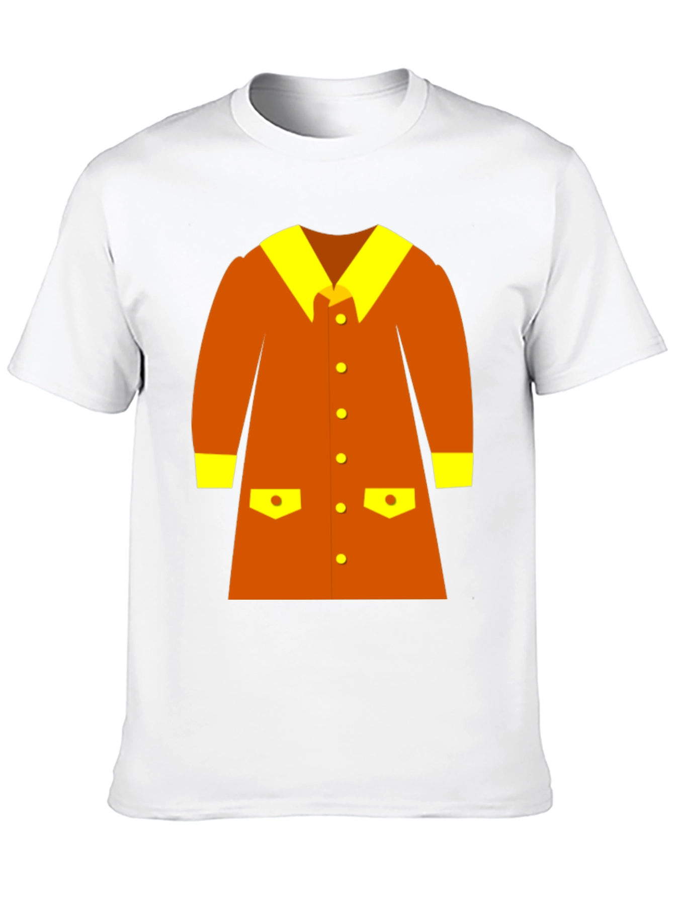 Retro Cartoon Coat Graphic Tee - Black