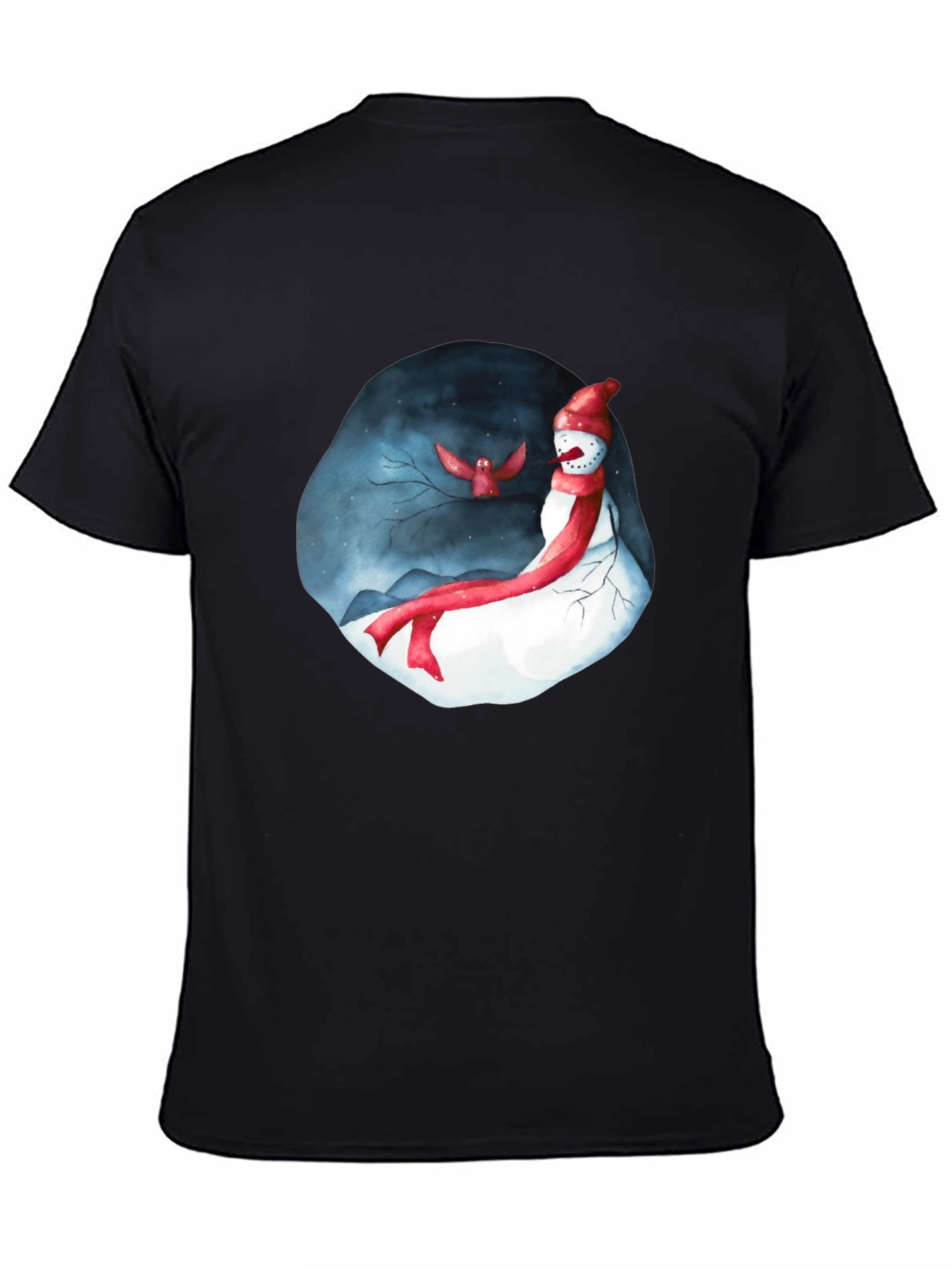 Festive Winter Snowman Graphic Tee