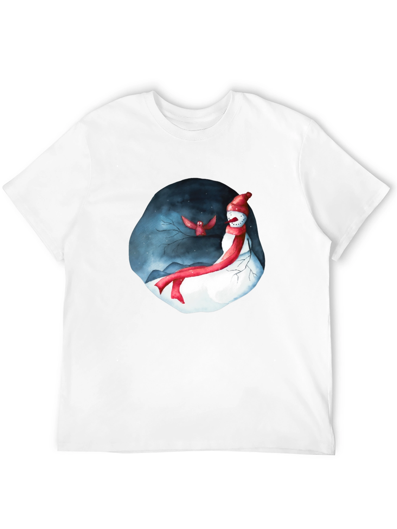 Festive Winter Snowman Graphic Tee