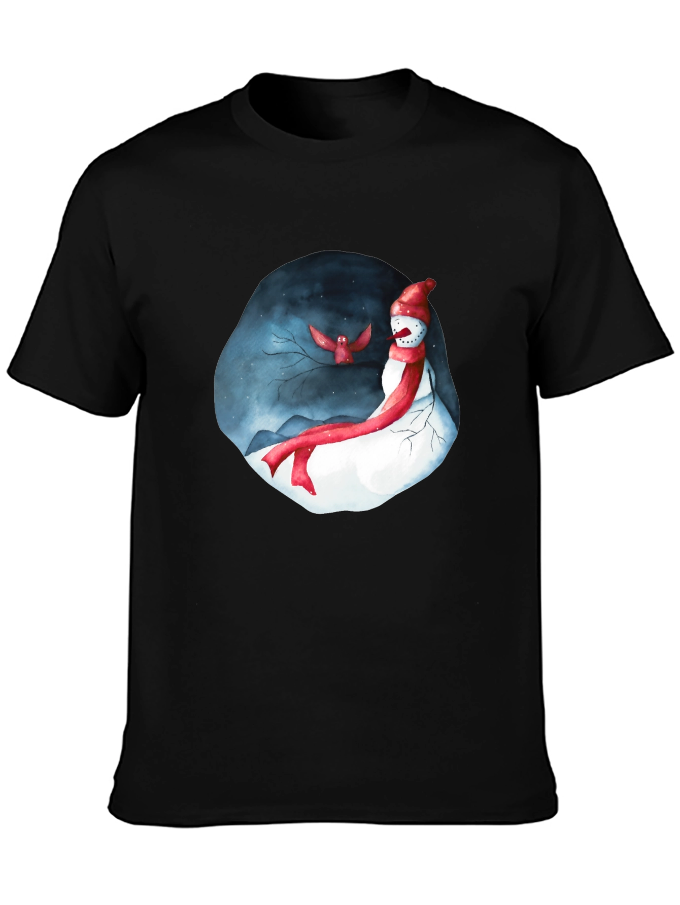 Festive Winter Snowman Graphic Tee