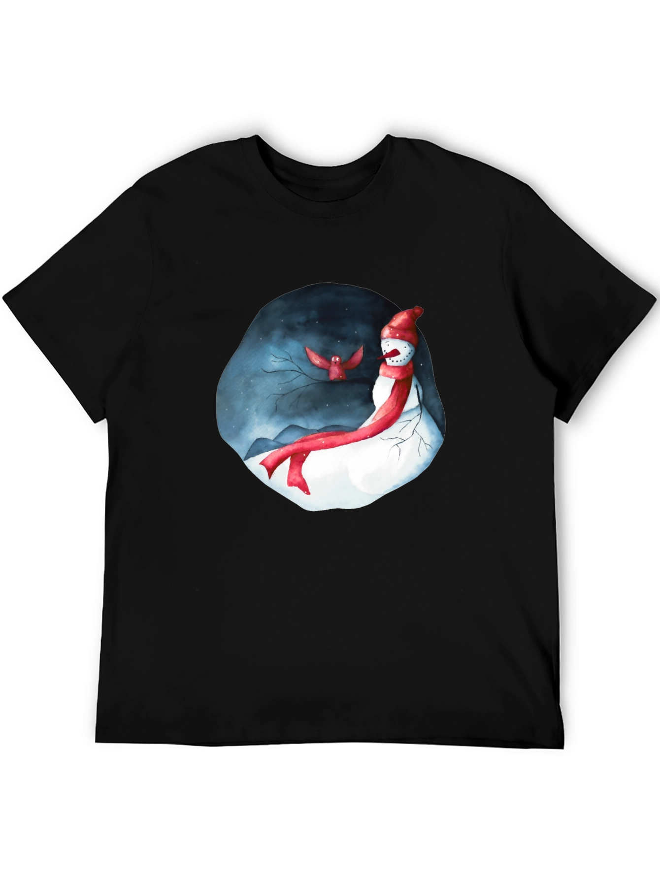 Festive Winter Snowman Graphic Tee