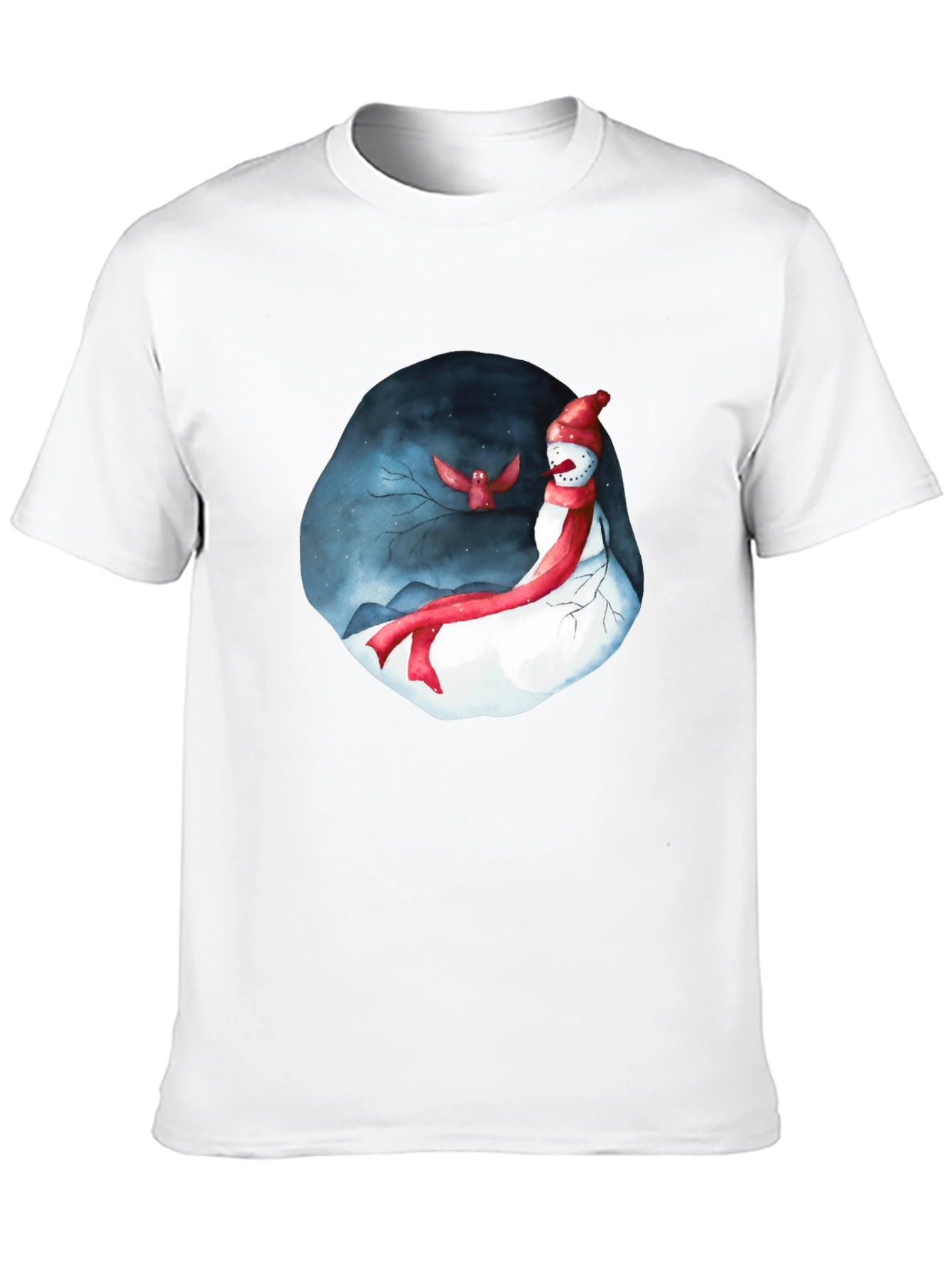 Festive Winter Snowman Graphic Tee