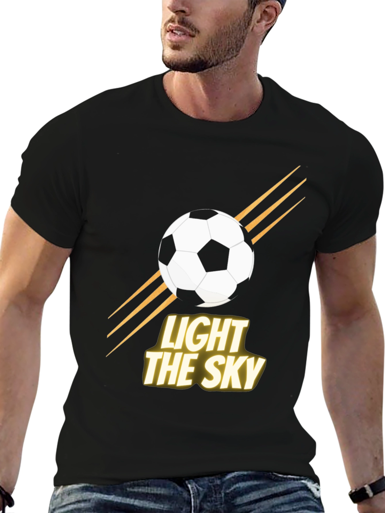 Light the Sky Soccer Graphic T-Shirt