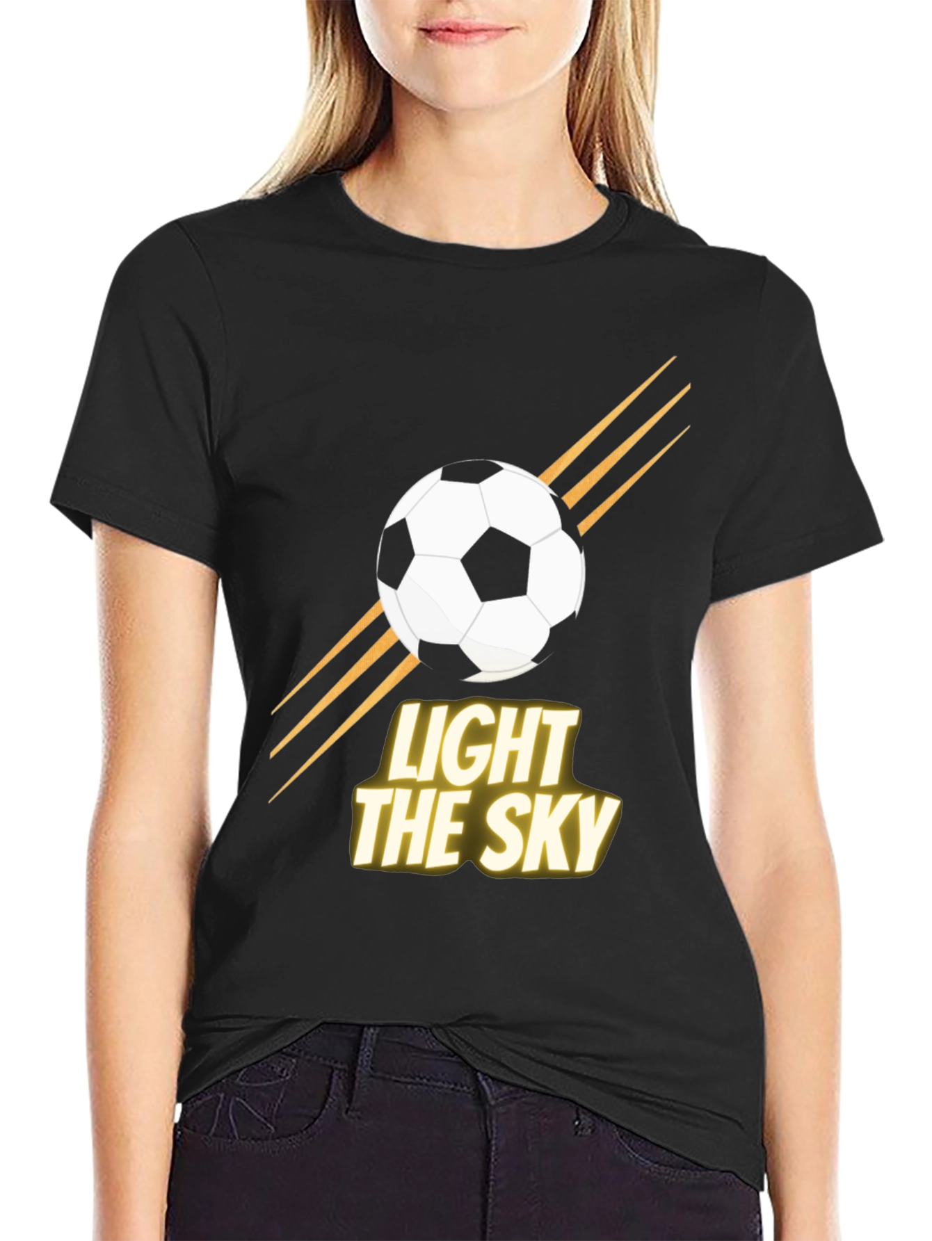 Light the Sky Soccer Graphic T-Shirt