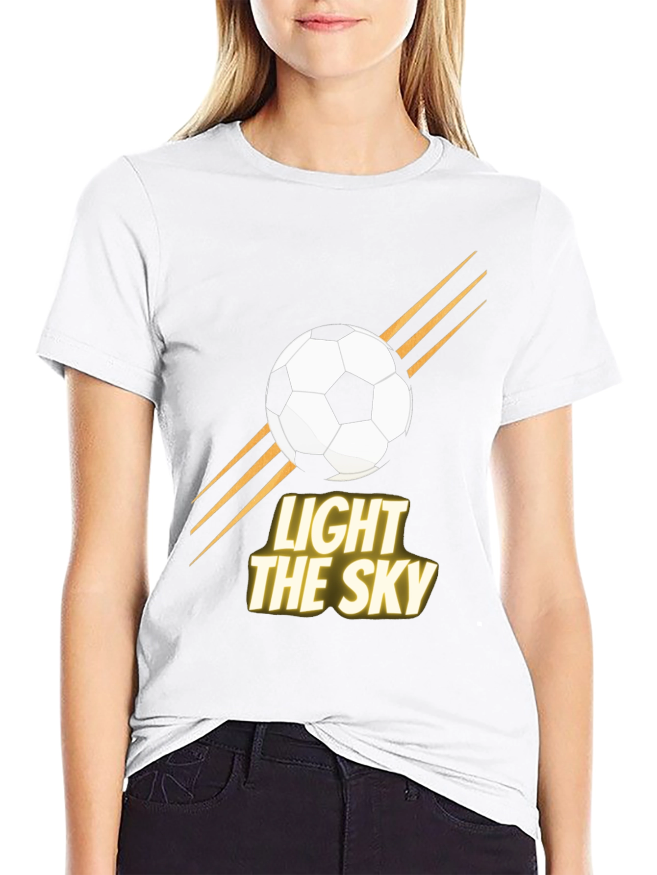 Light the Sky Soccer Graphic T-Shirt