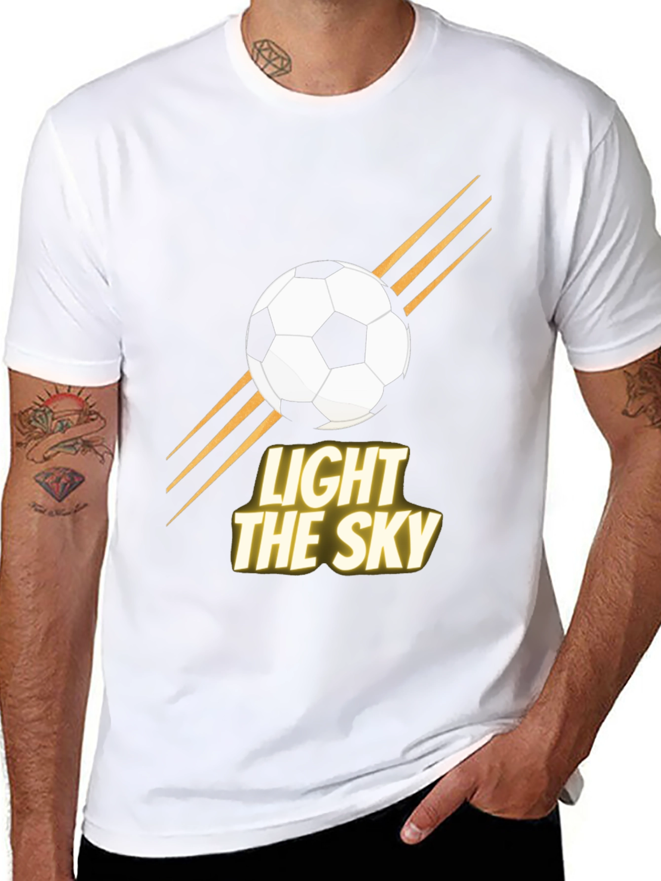 Light the Sky Soccer Graphic T-Shirt