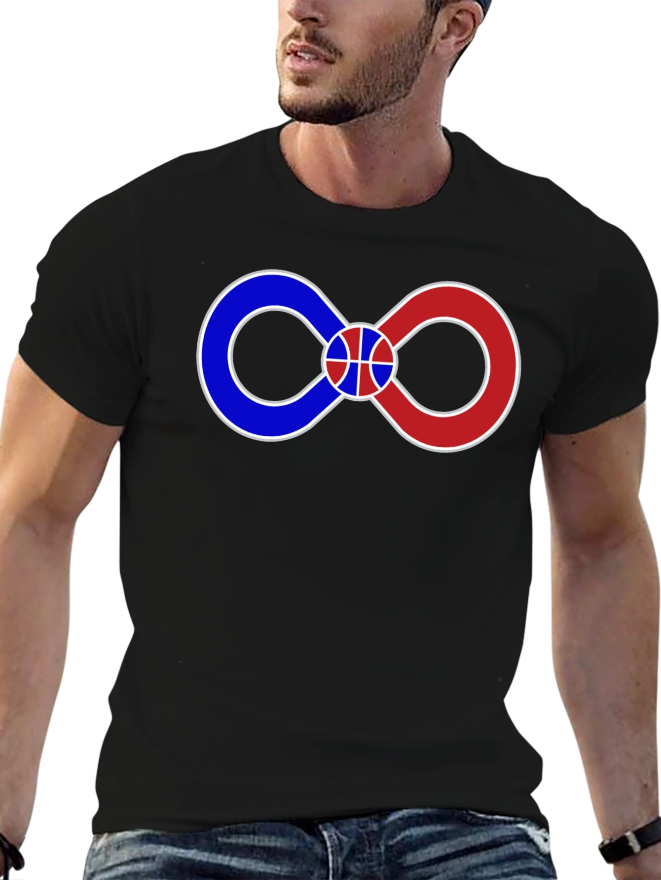 Infinity Basketball Graphic Tee - Black