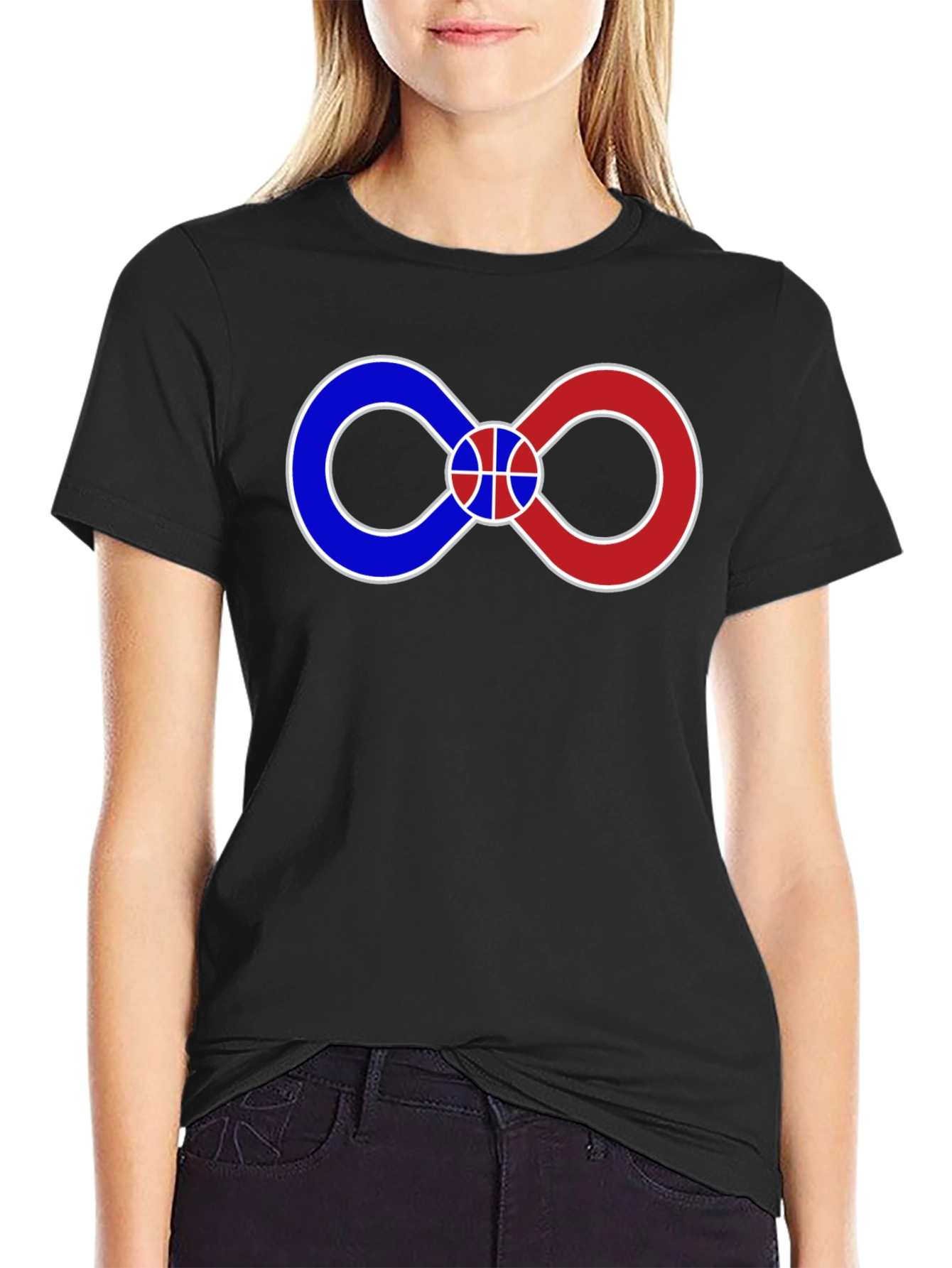 Infinity Basketball Graphic Tee - Black