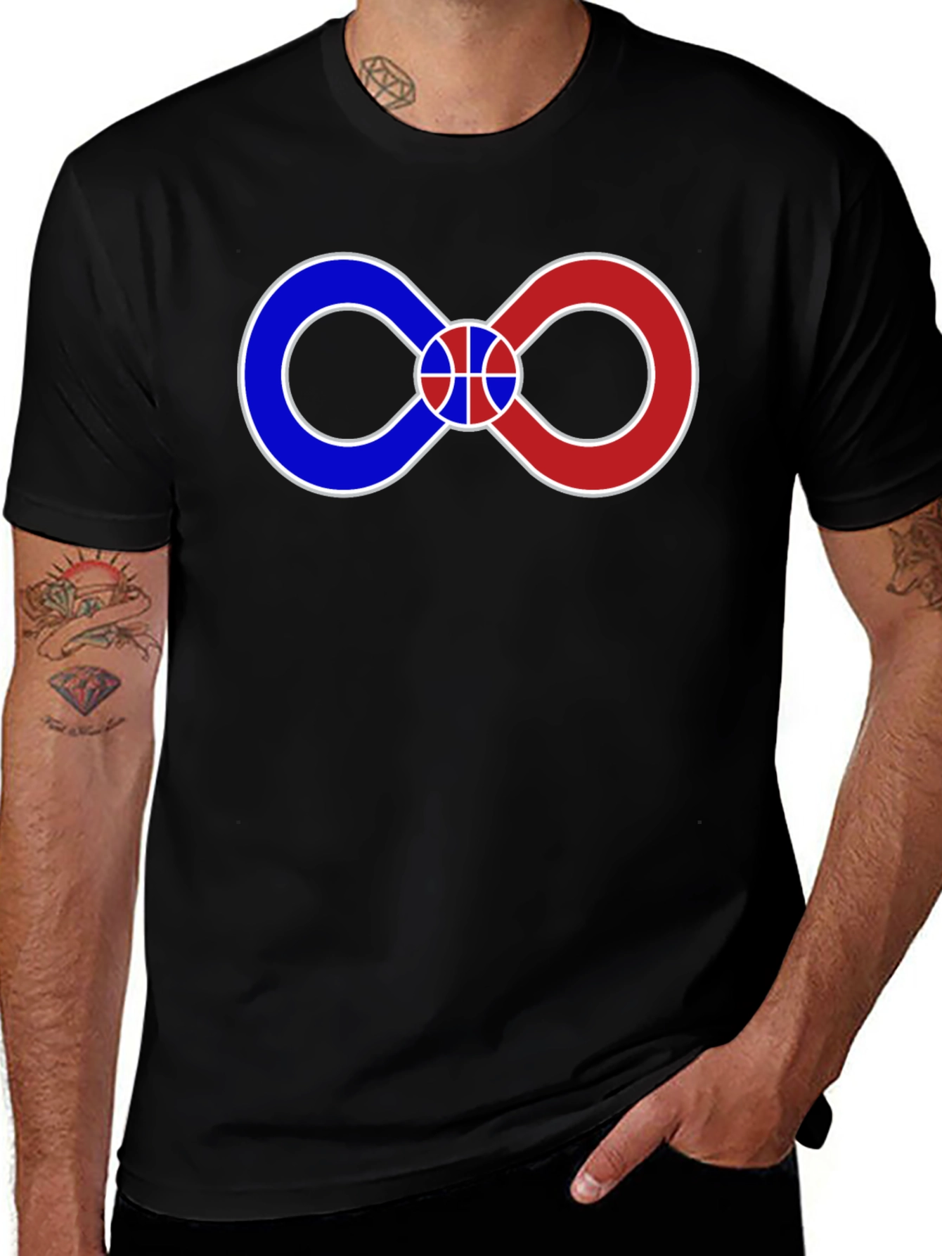 Infinity Basketball Graphic Tee - Black