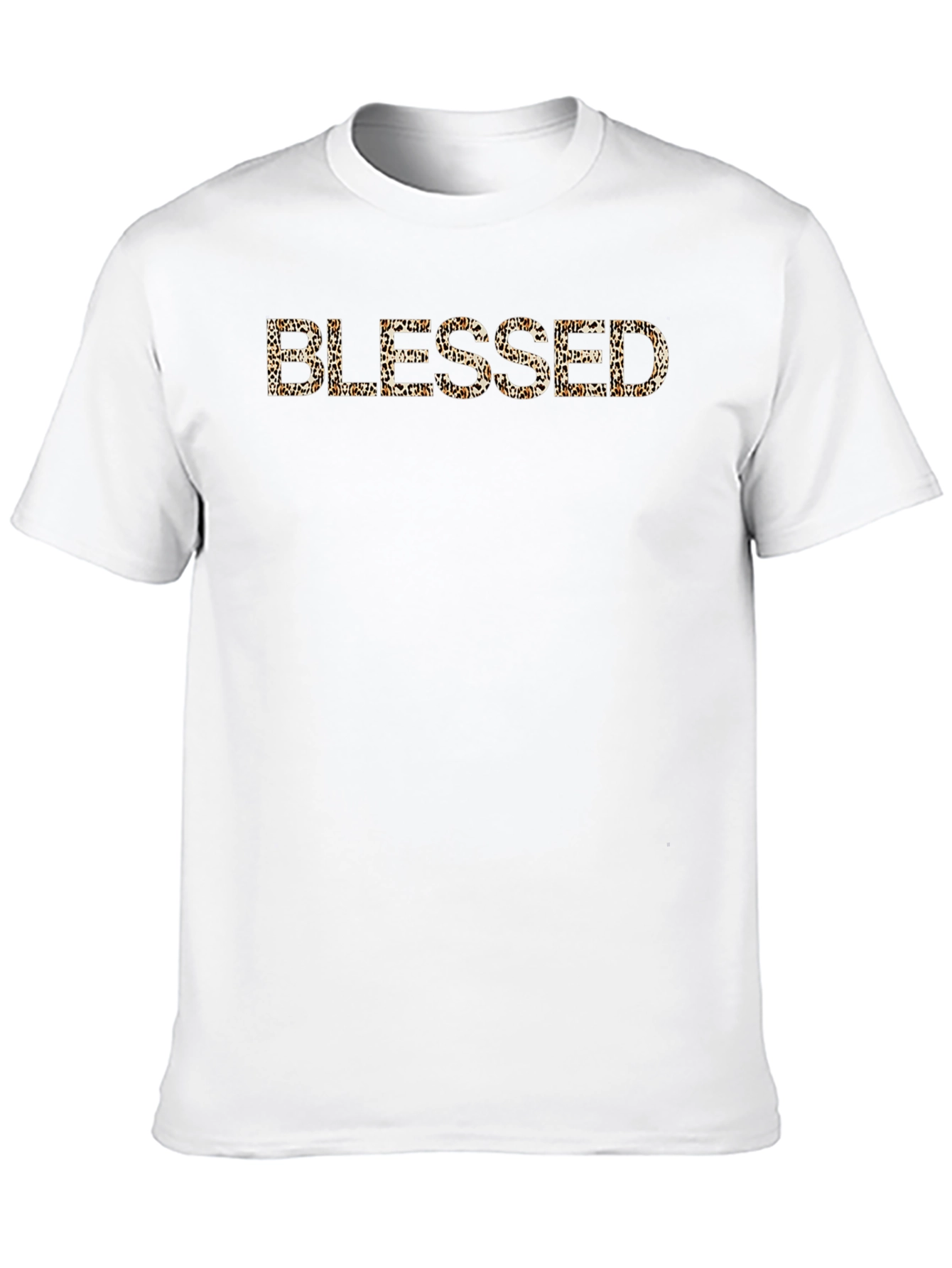 Leopard Print Blessed Graphic T-Shirt