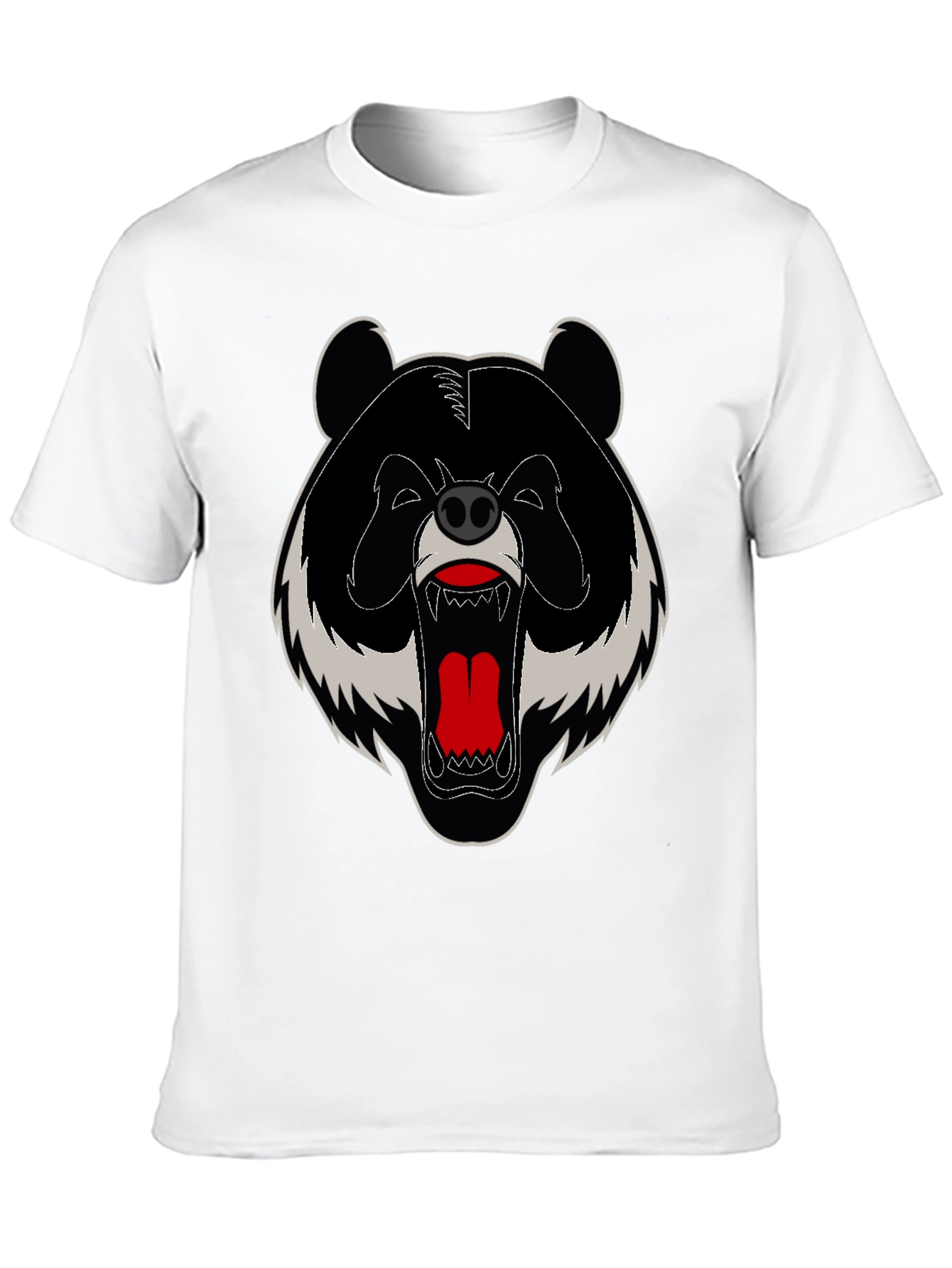 Grizzly Bear Graphic Tee - Bold Black T-Shirt