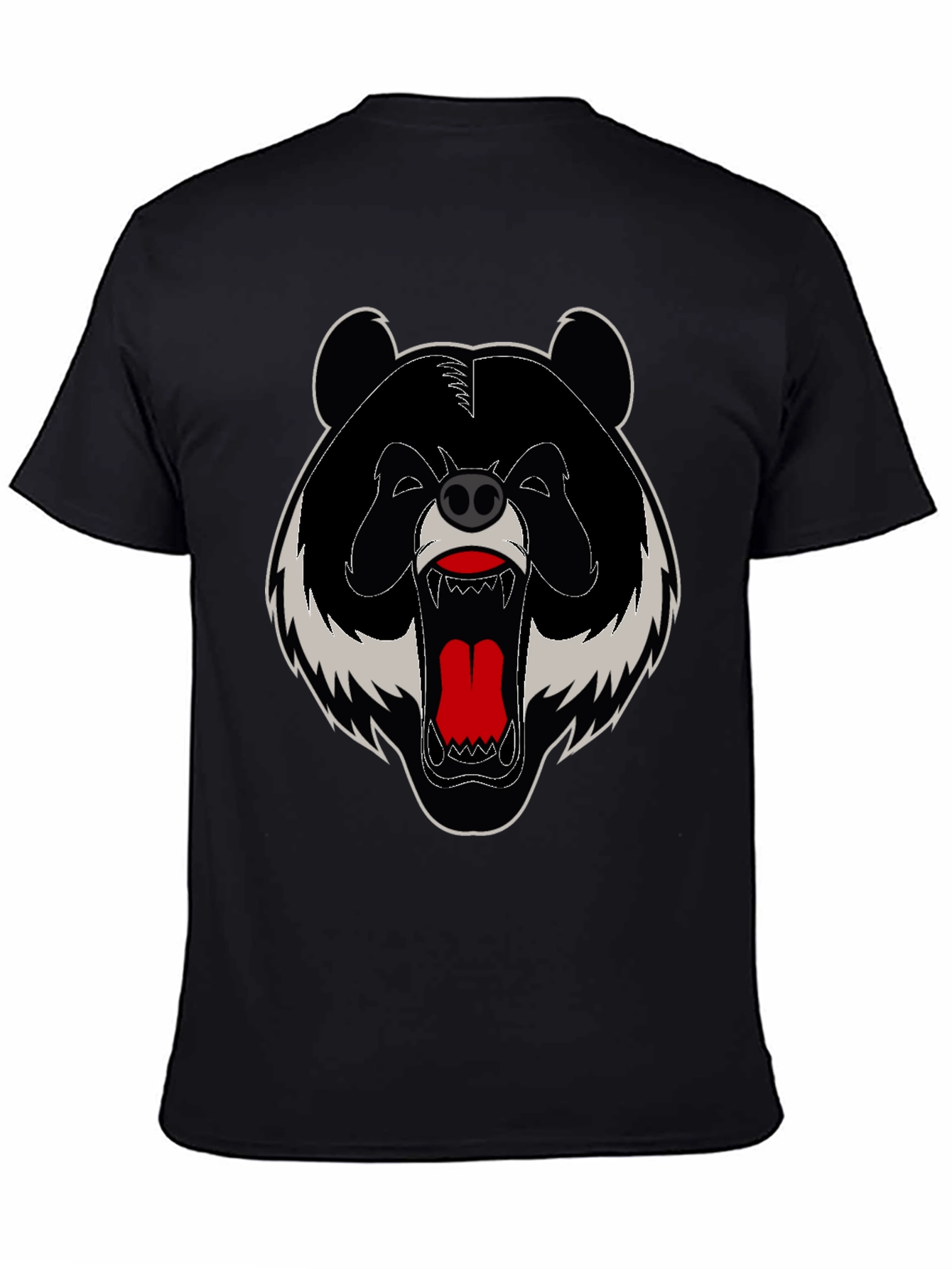 Grizzly Bear Graphic Tee - Bold Black T-Shirt