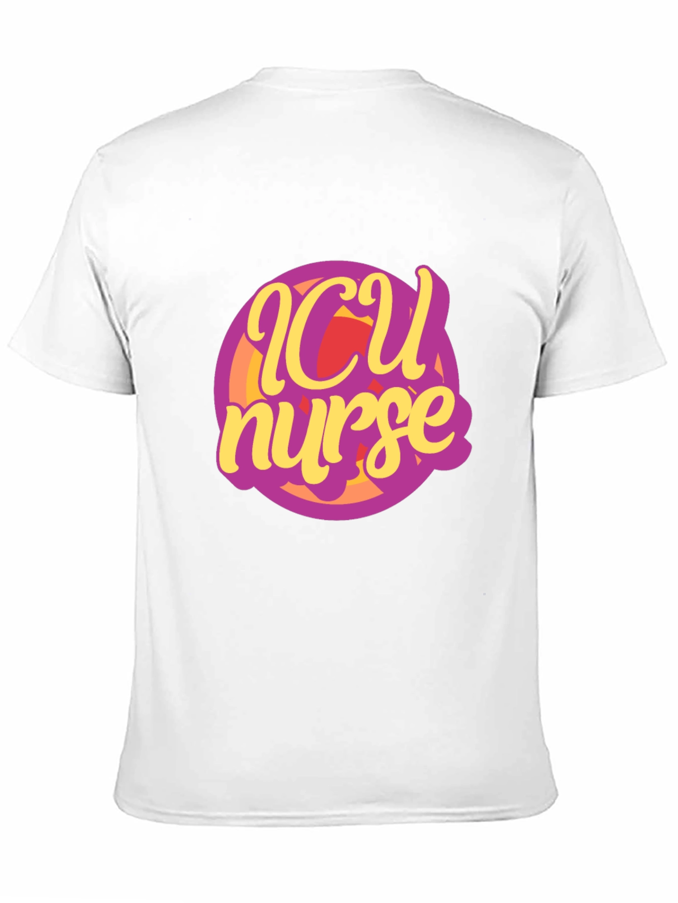 ICU Nurse Graphic Black T-Shirt