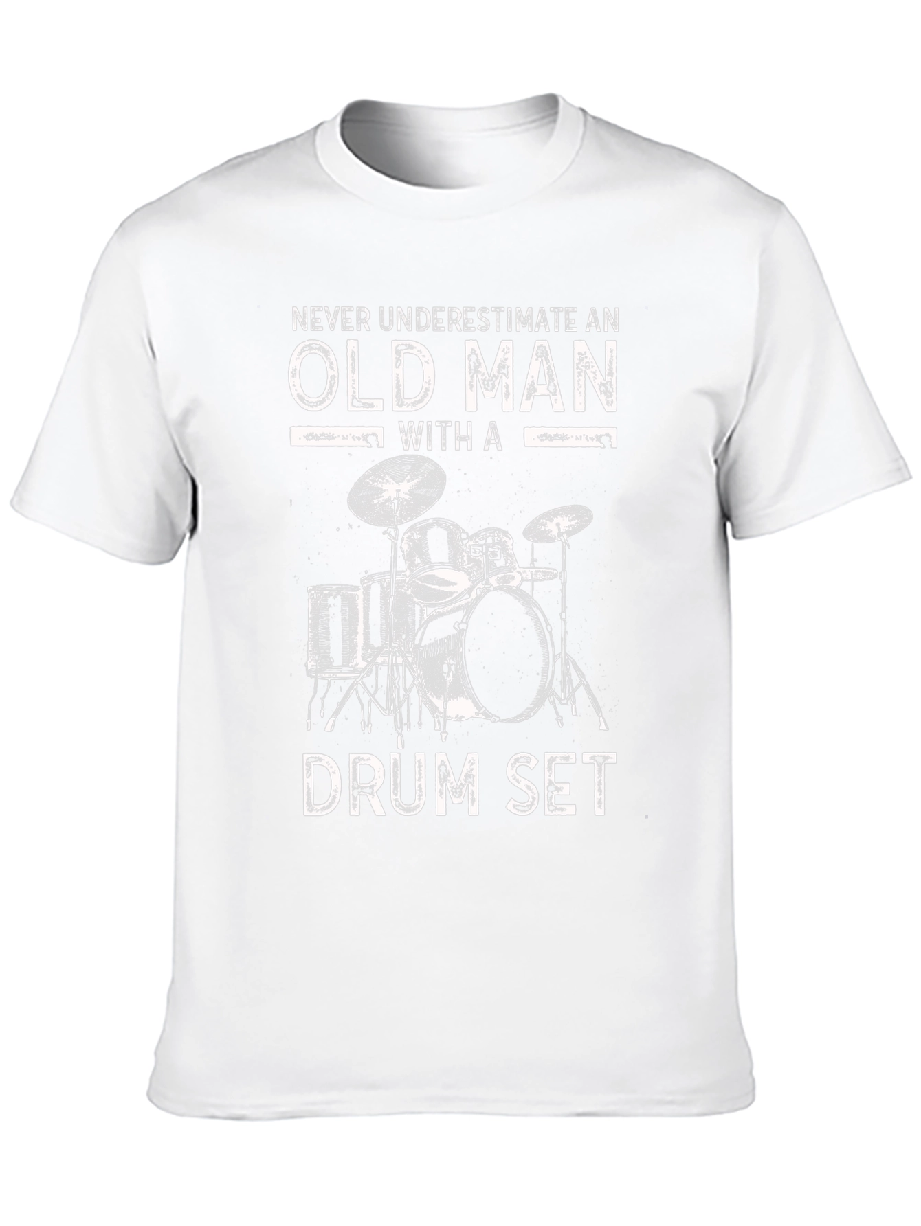 Never Underestimate Old Man Drum Set T-Shirt