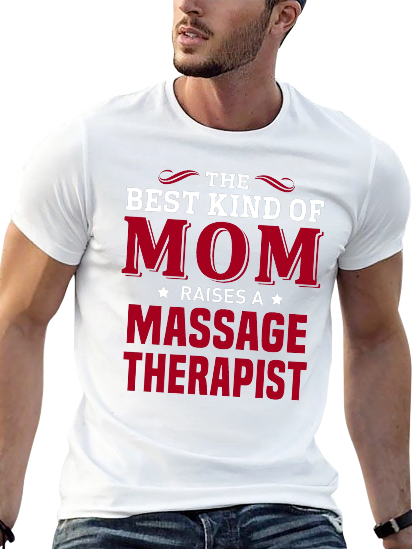 Best Kind of Mom Massage Therapist Black T-Shirt