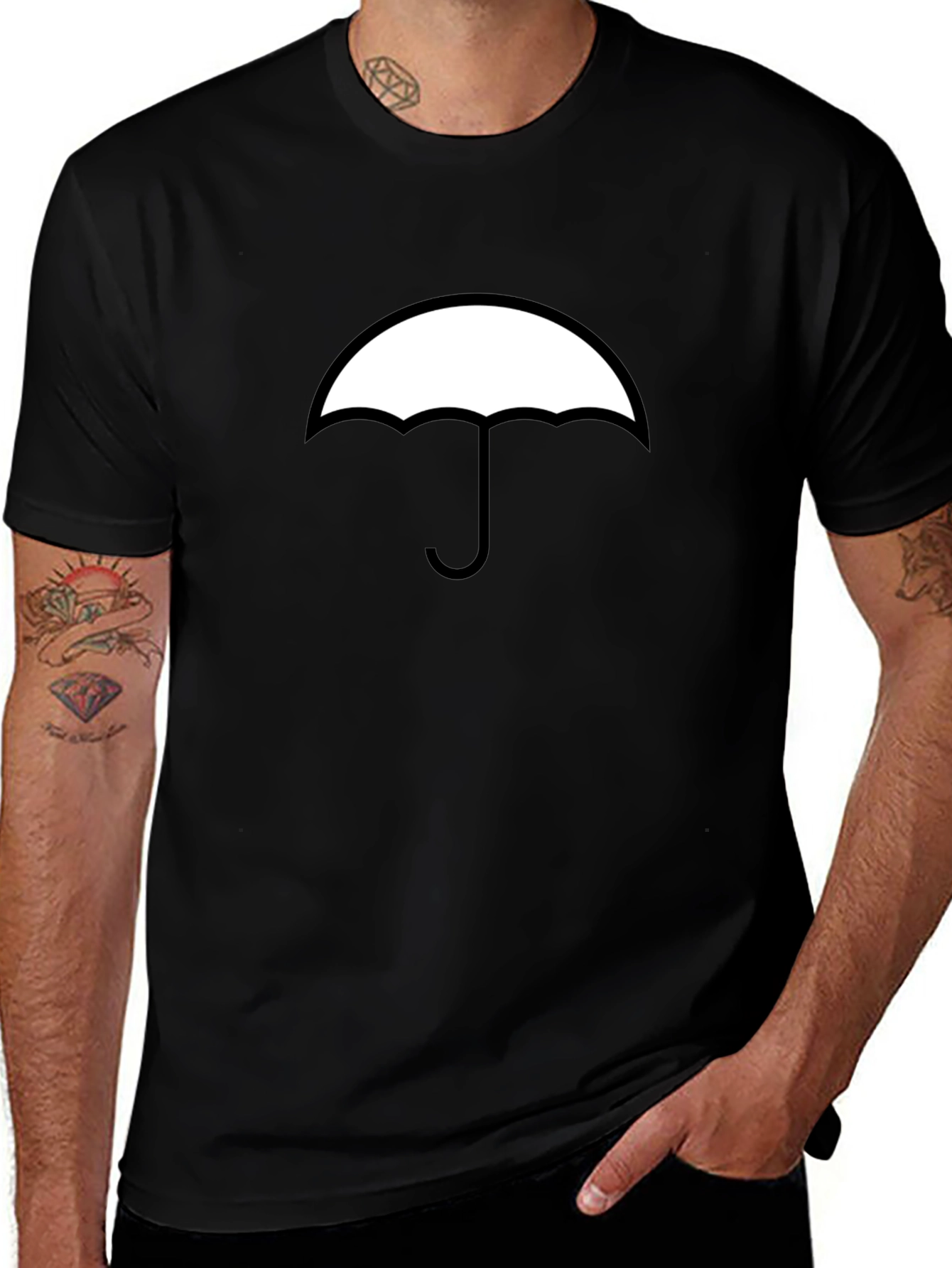 Umbrella Academy Tee - Black Cotton Blend