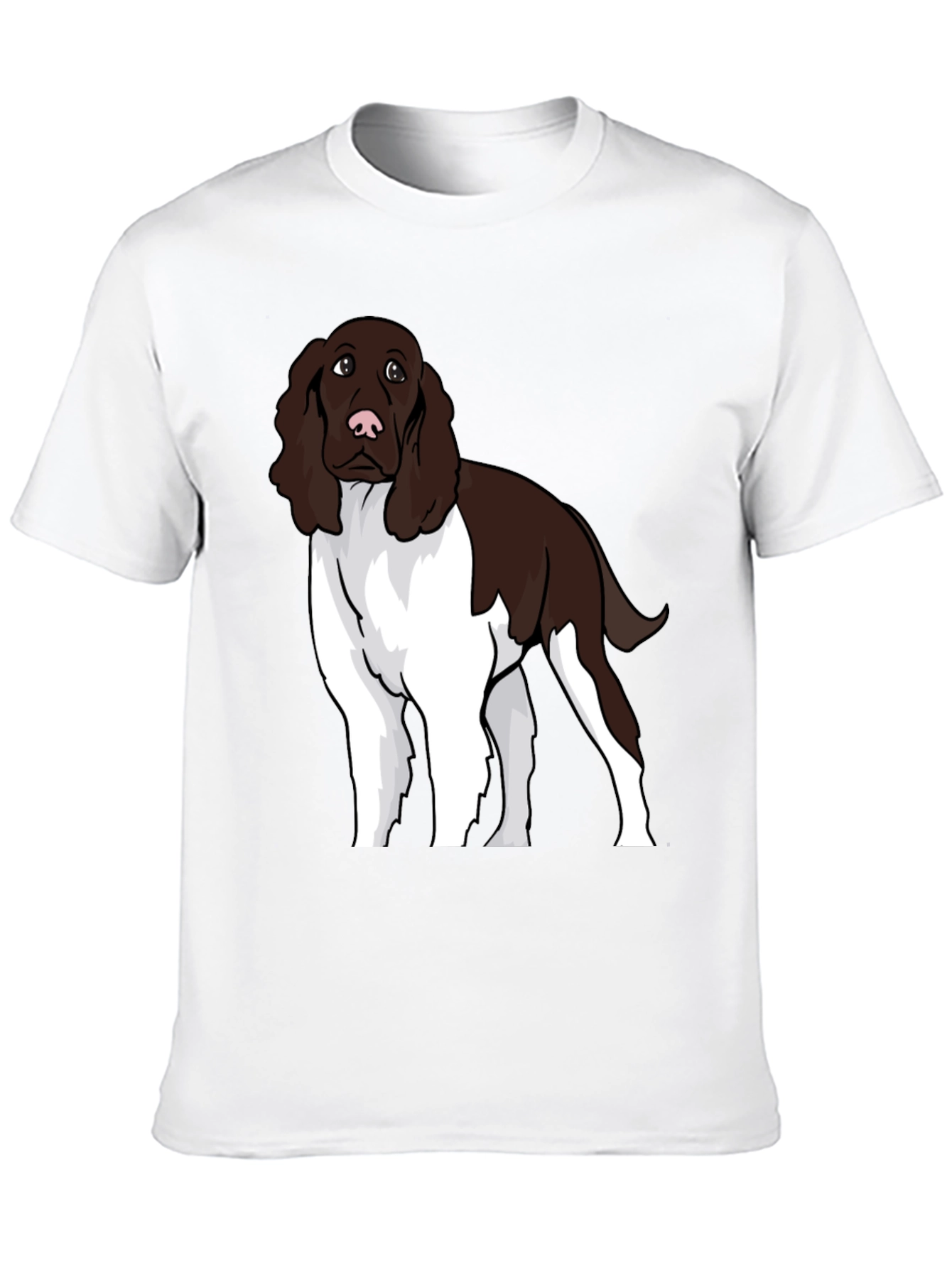 Dog Lovers T-Shirt with Springer Spaniel Design