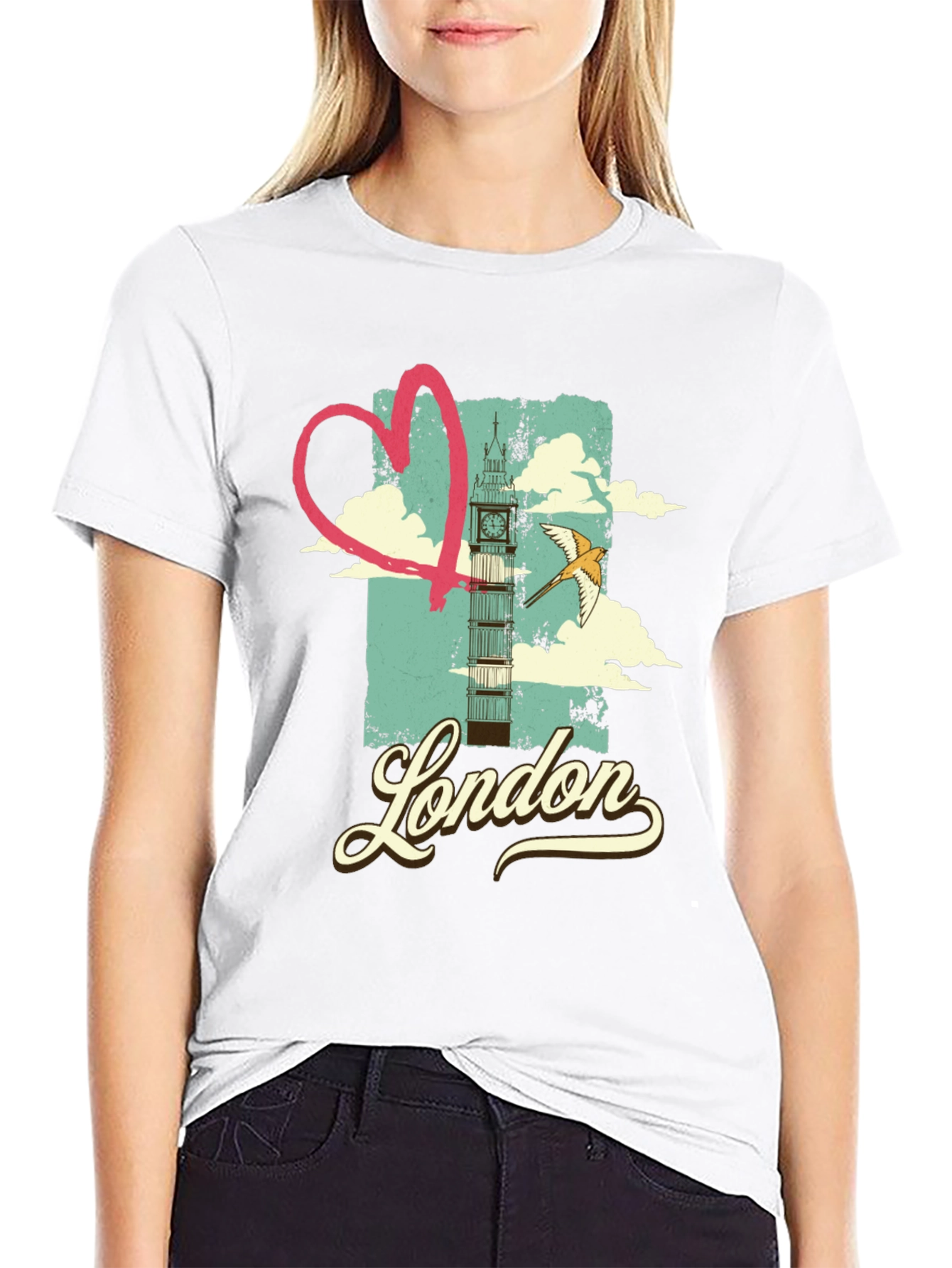 London Love T-Shirt - Retro Cityscape Design