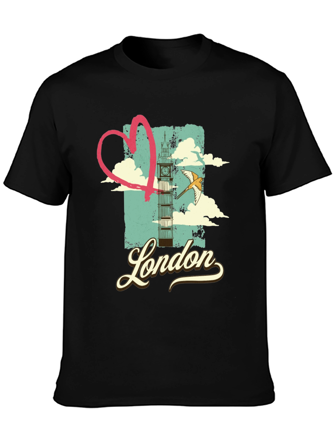 London Love T-Shirt - Retro Cityscape Design