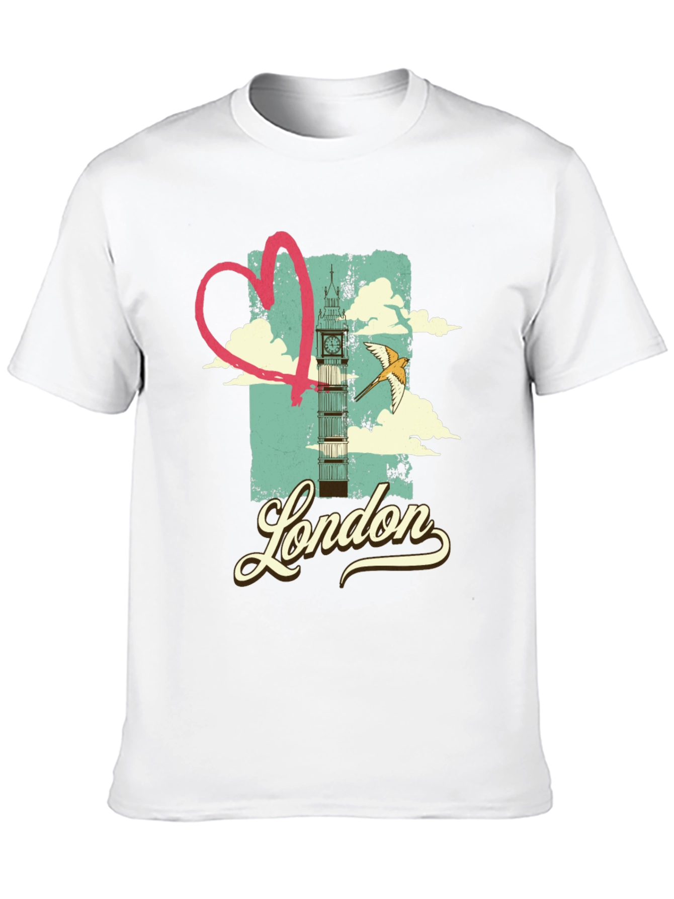 London Love T-Shirt - Retro Cityscape Design
