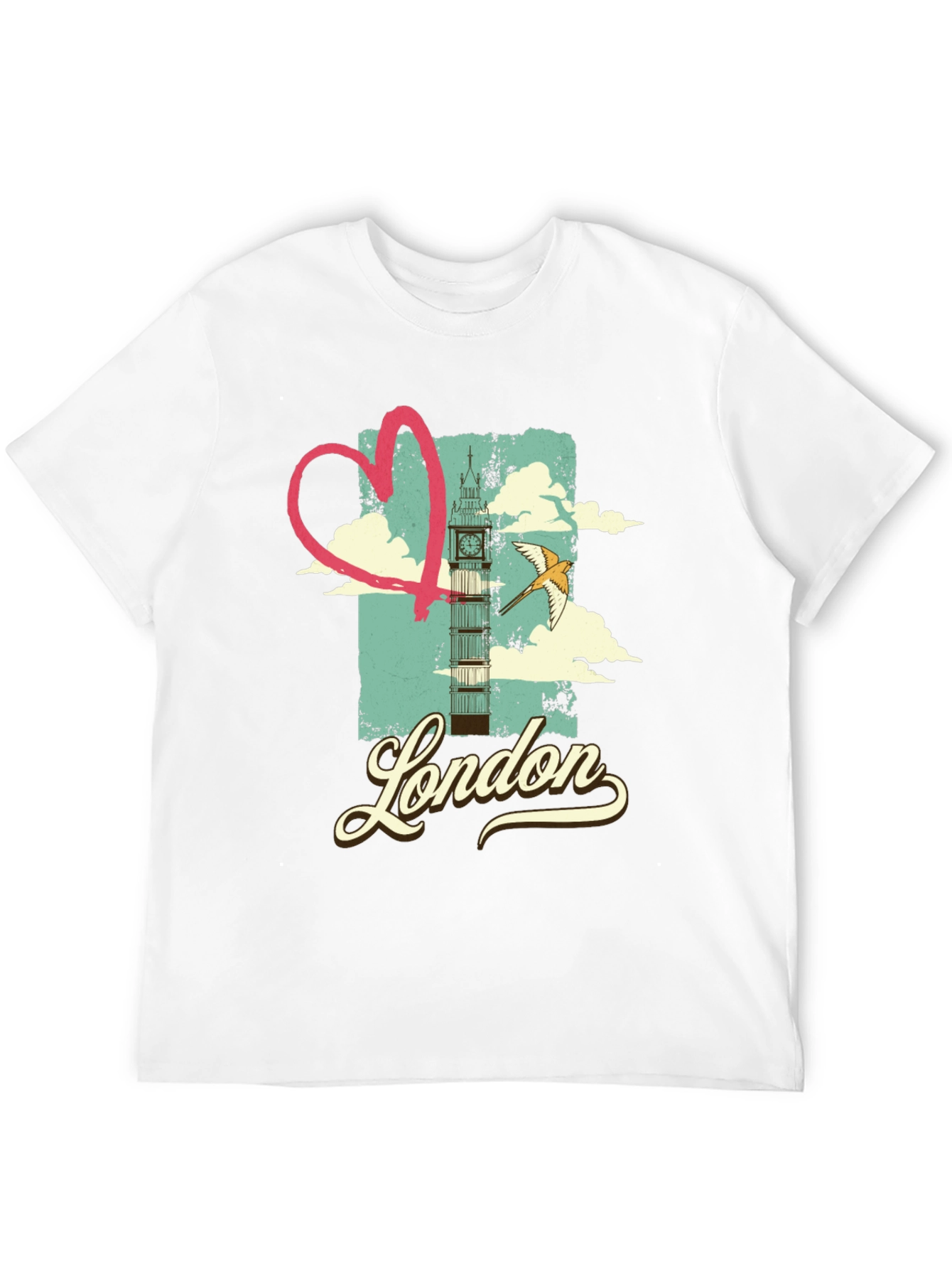 London Love T-Shirt - Retro Cityscape Design