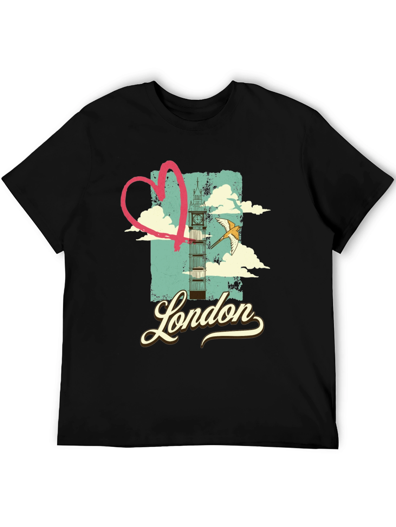 London Love T-Shirt - Retro Cityscape Design