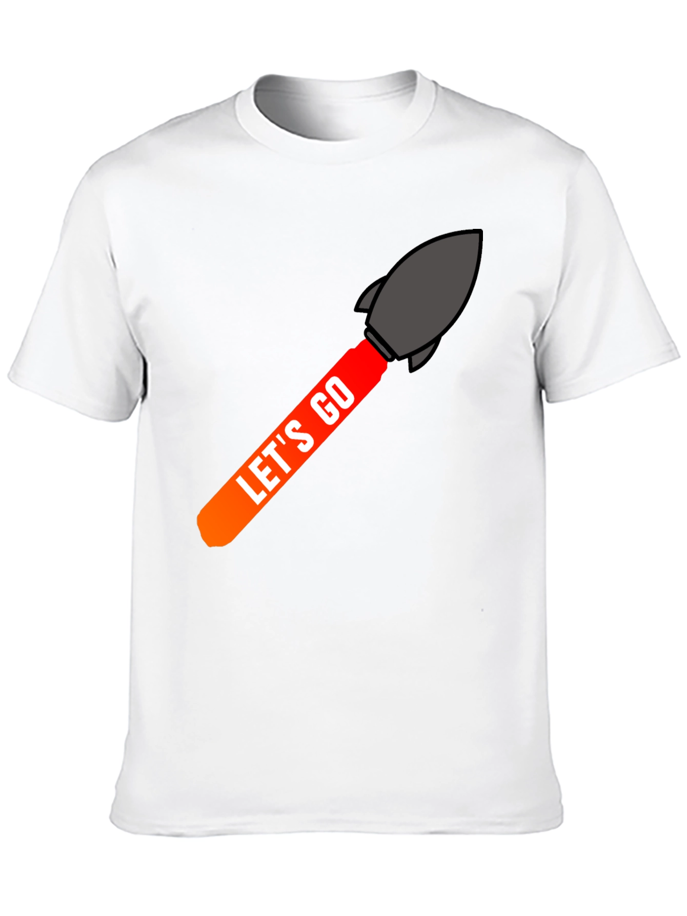 Lets Go Rocket Graphic Tee - Black