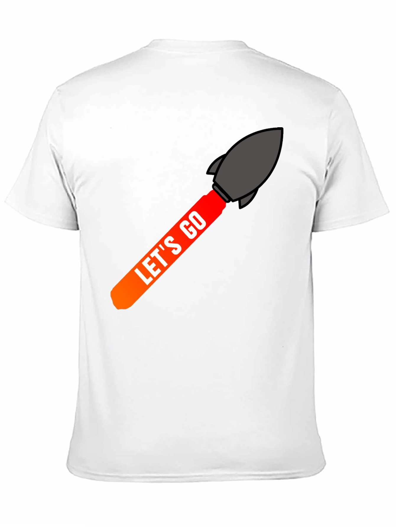 Lets Go Rocket Graphic Tee - Black