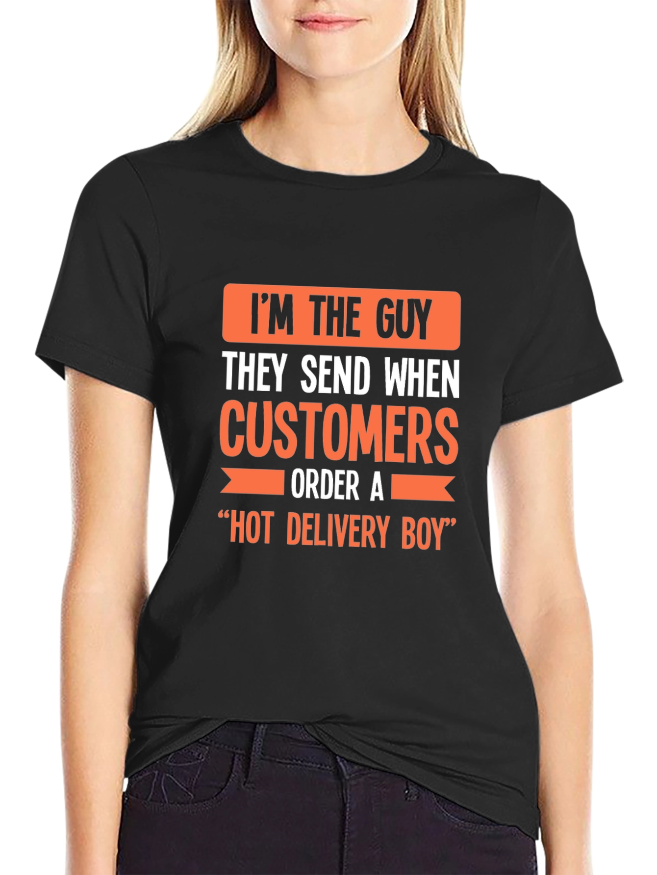 Hot Delivery Boy Funny Graphic T-Shirt