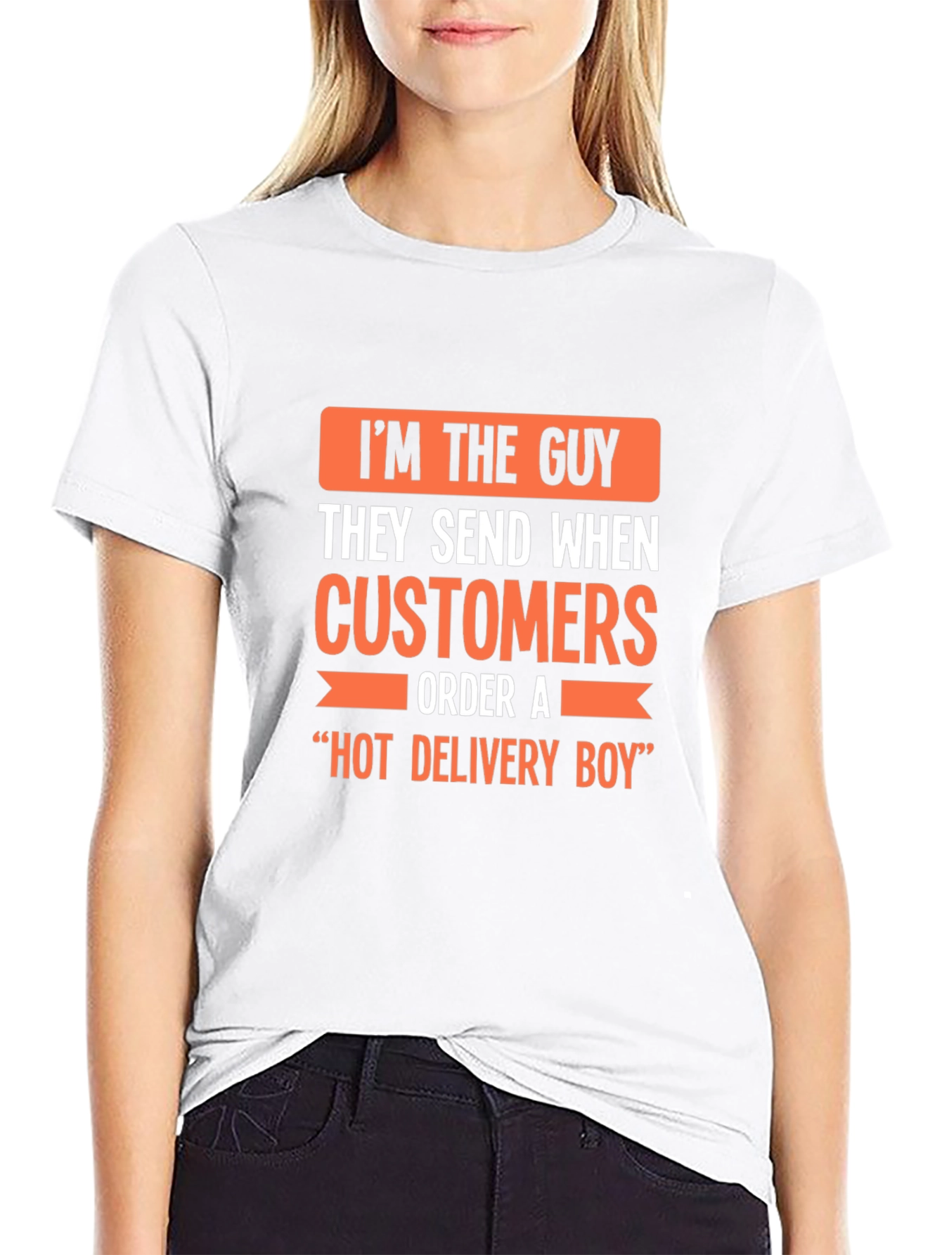 Hot Delivery Boy Funny Graphic T-Shirt