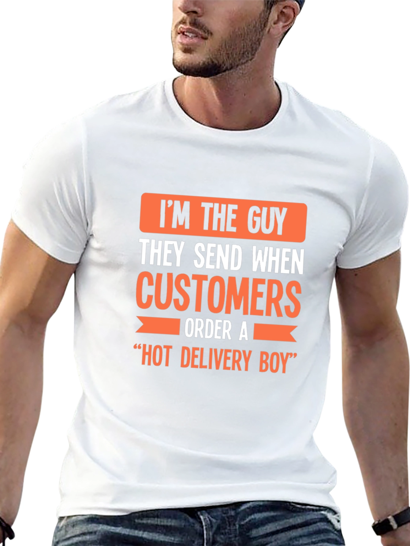 Hot Delivery Boy Funny Graphic T-Shirt