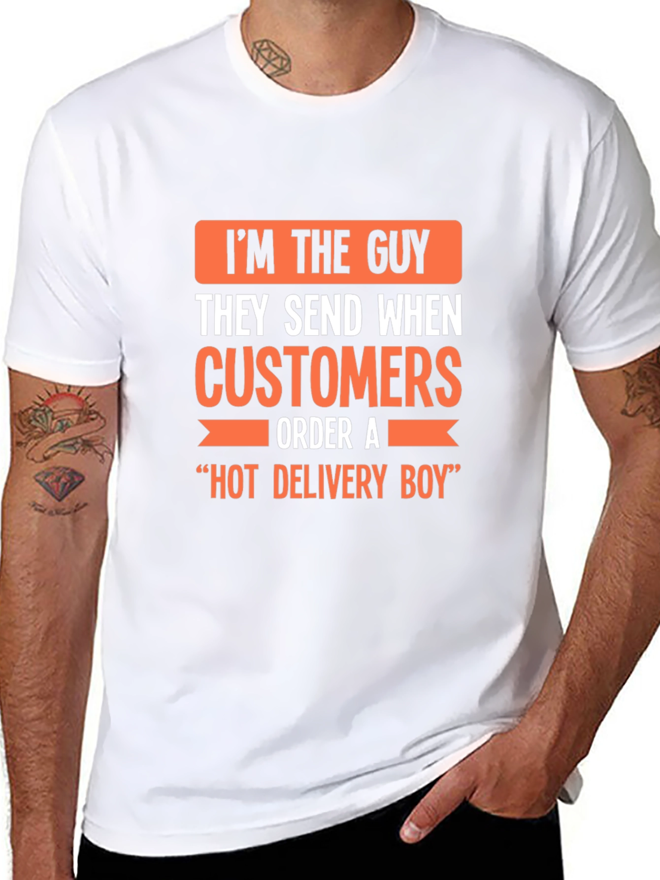 Hot Delivery Boy Funny Graphic T-Shirt
