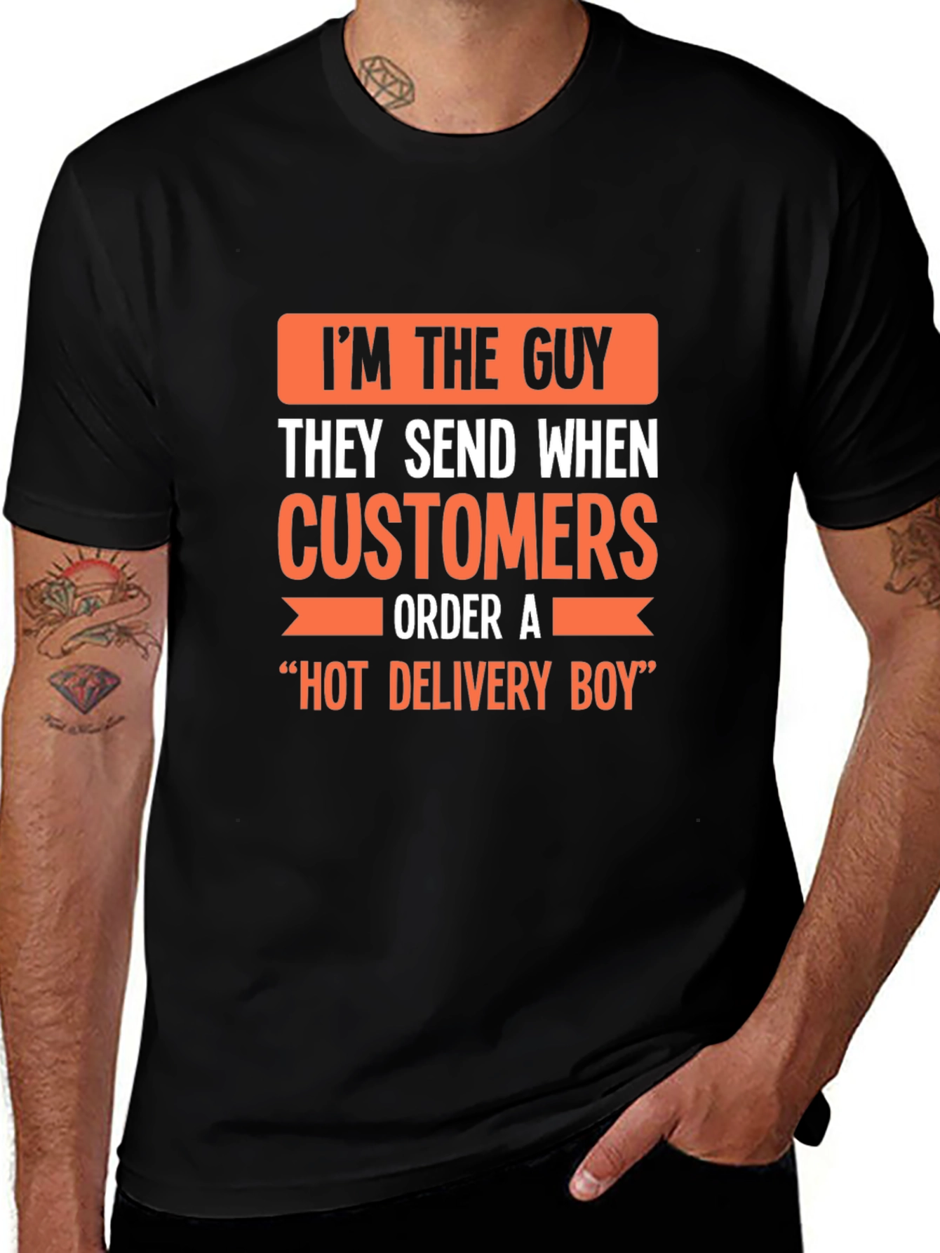 Hot Delivery Boy Funny Graphic T-Shirt