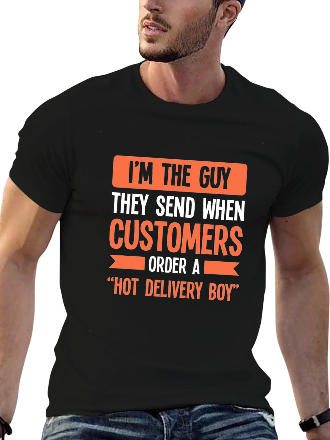 Hot Delivery Boy Funny Graphic T-Shirt