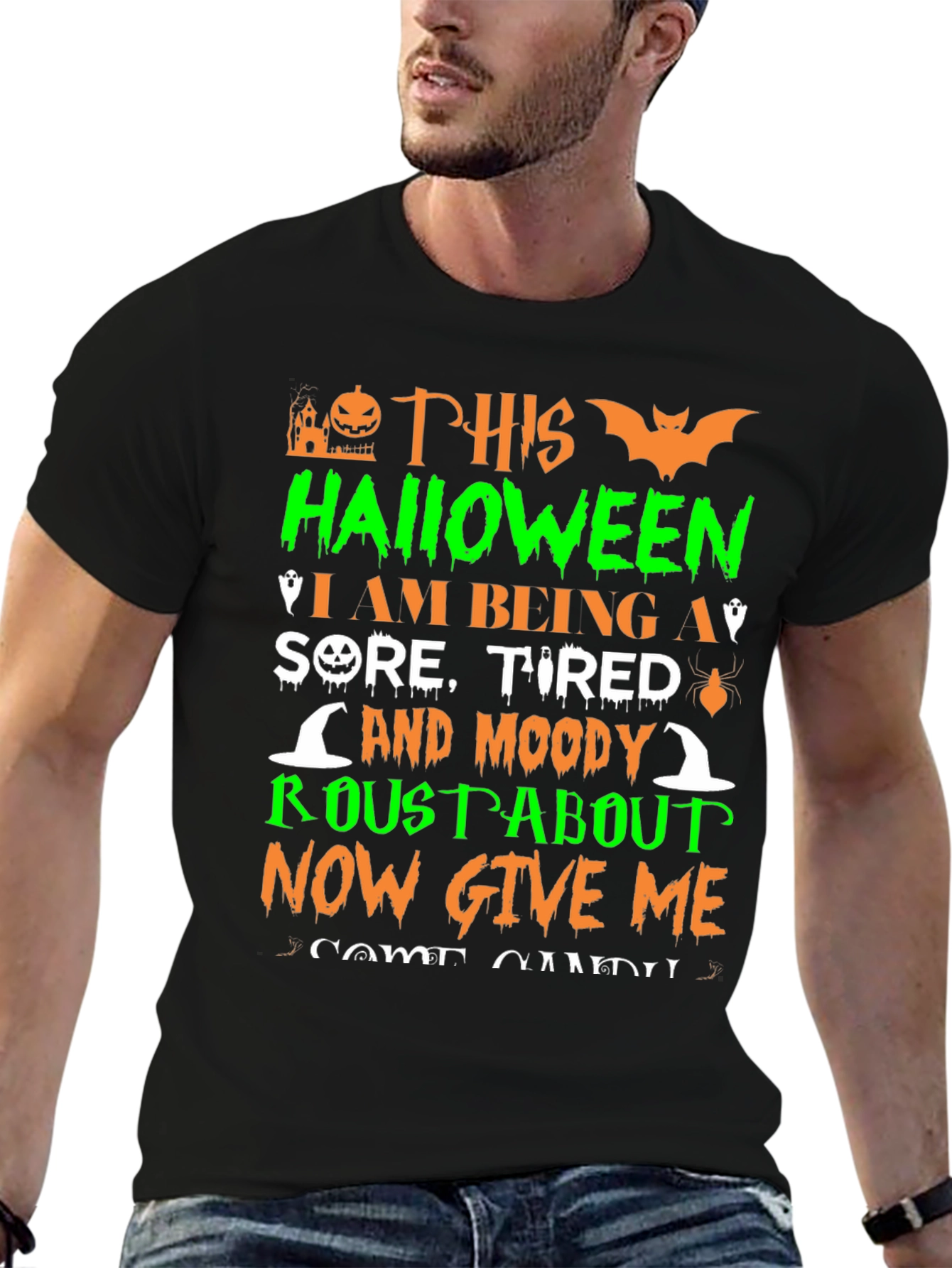 Halloween Sore Tired Moody T-Shirt