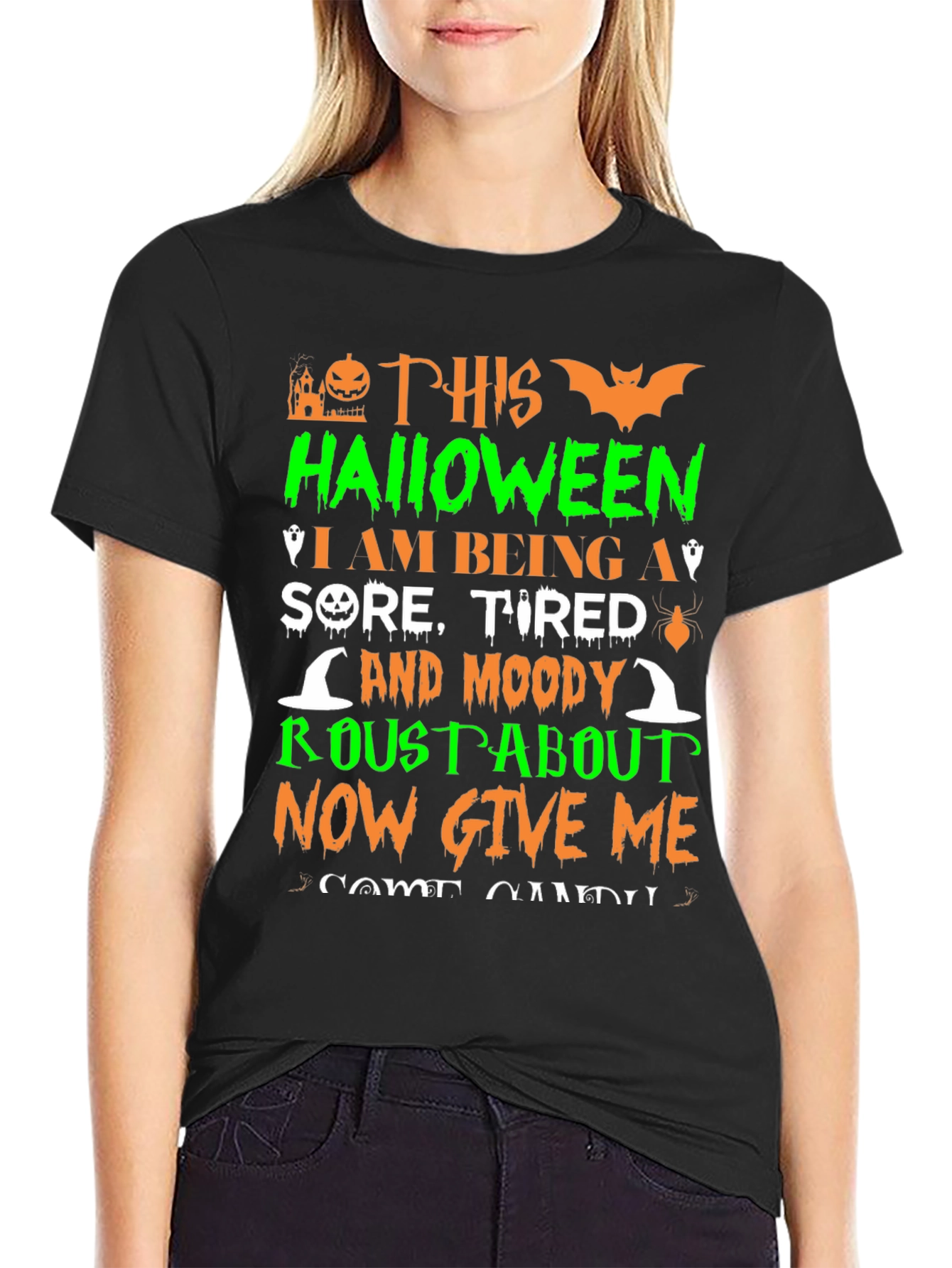Halloween Sore Tired Moody T-Shirt