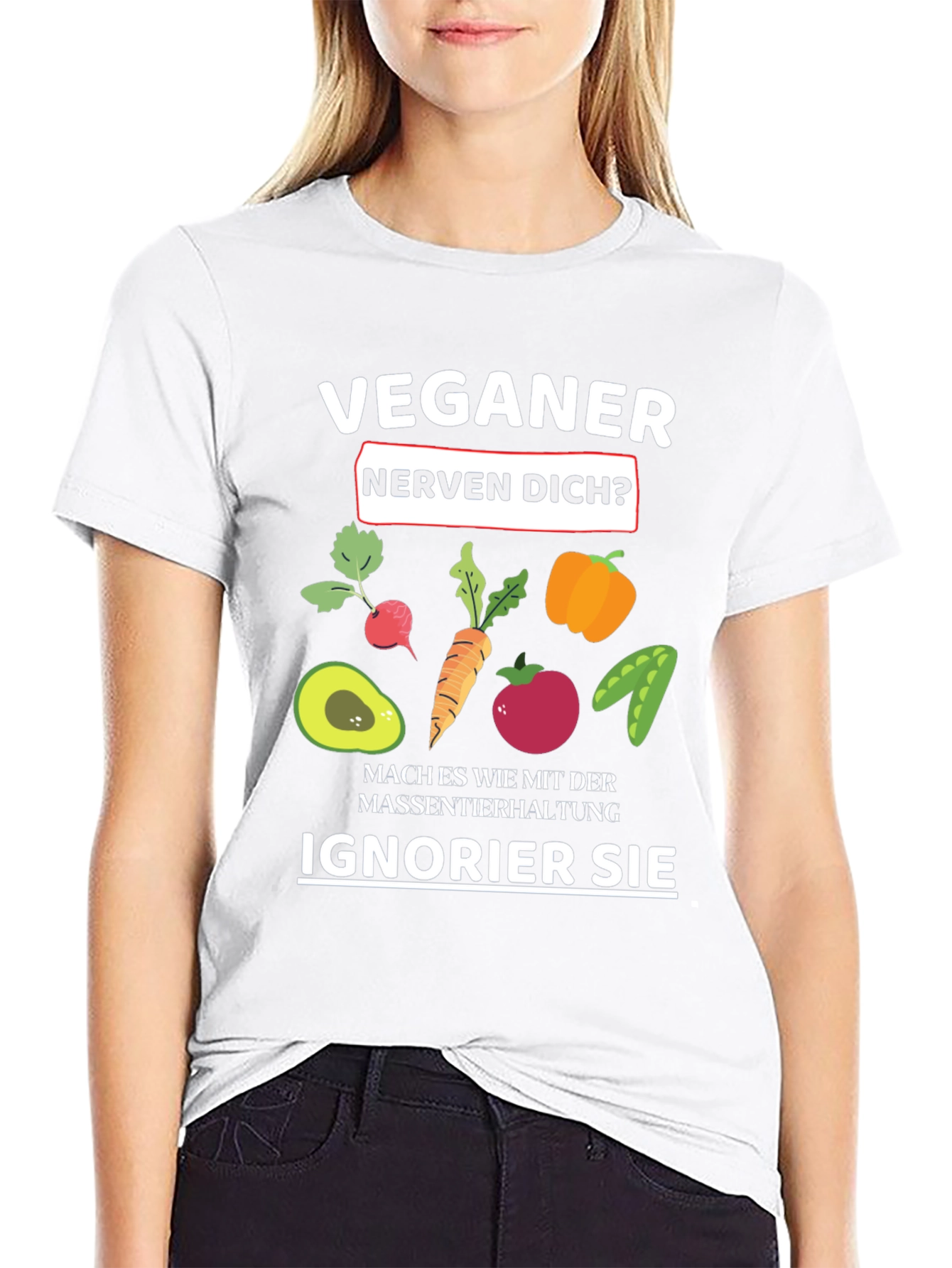 Vegan Slogan T-Shirt - Black Vegan Humor Tee