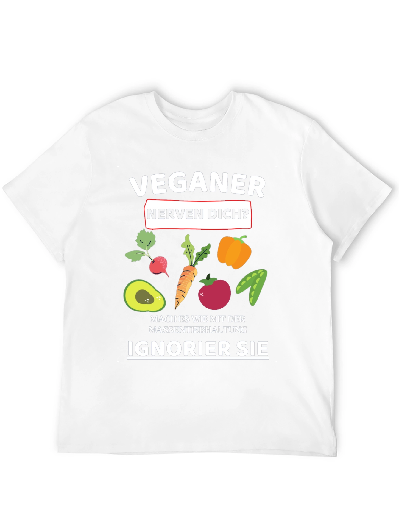 Vegan Slogan T-Shirt - Black Vegan Humor Tee
