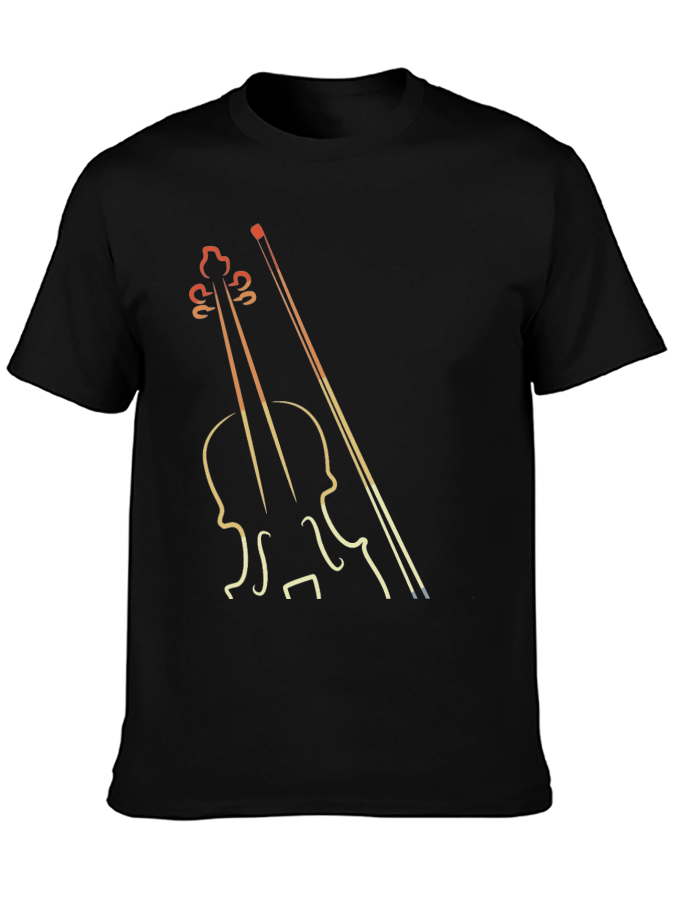 Violin Graphic Tee - Musician T-Shirt