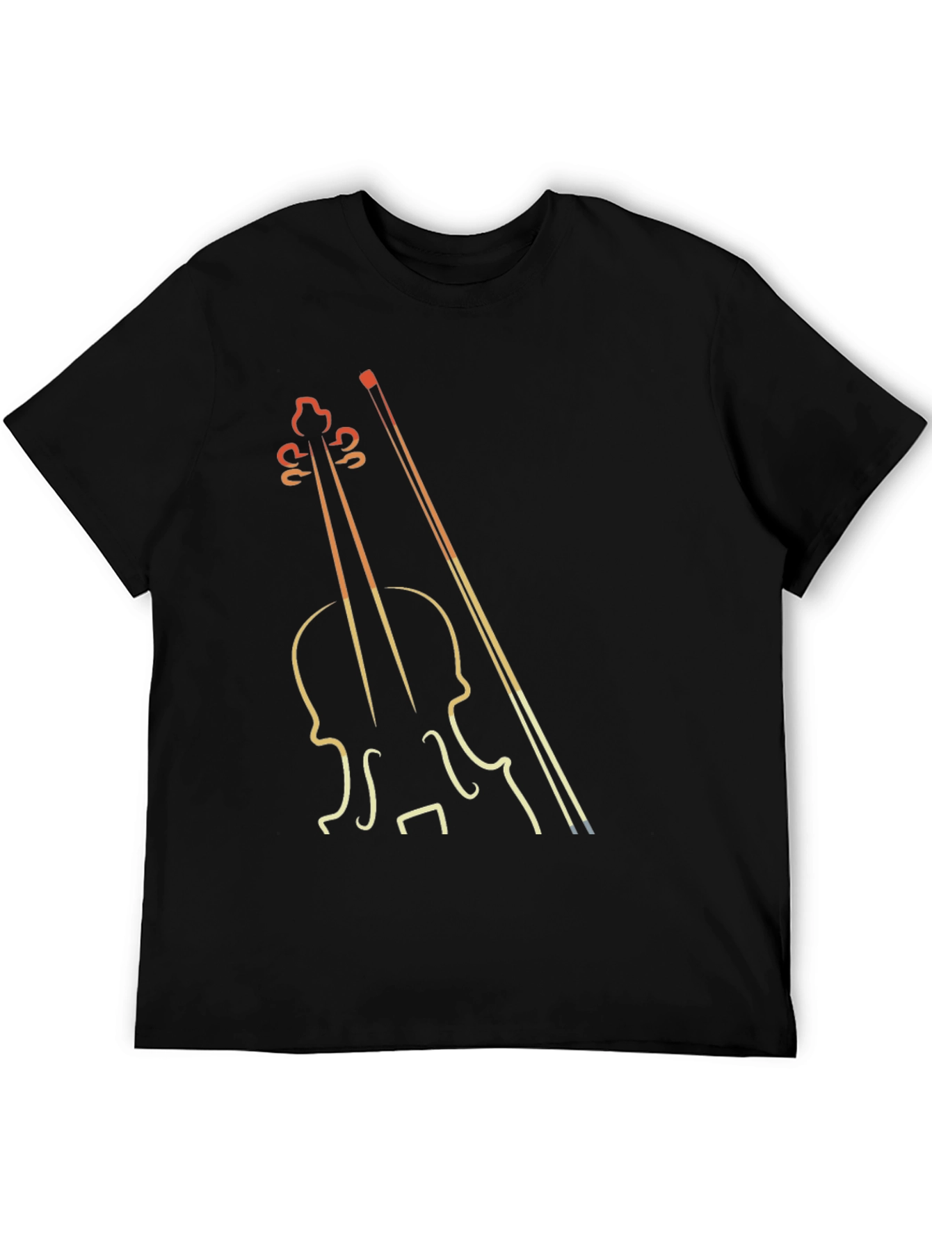 Violin Graphic Tee - Musician T-Shirt