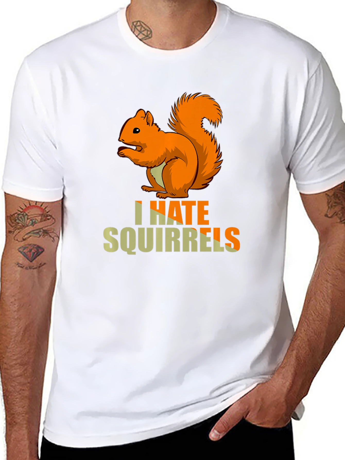 I Hate Squirrels T-Shirt - Funny Graphic Tee