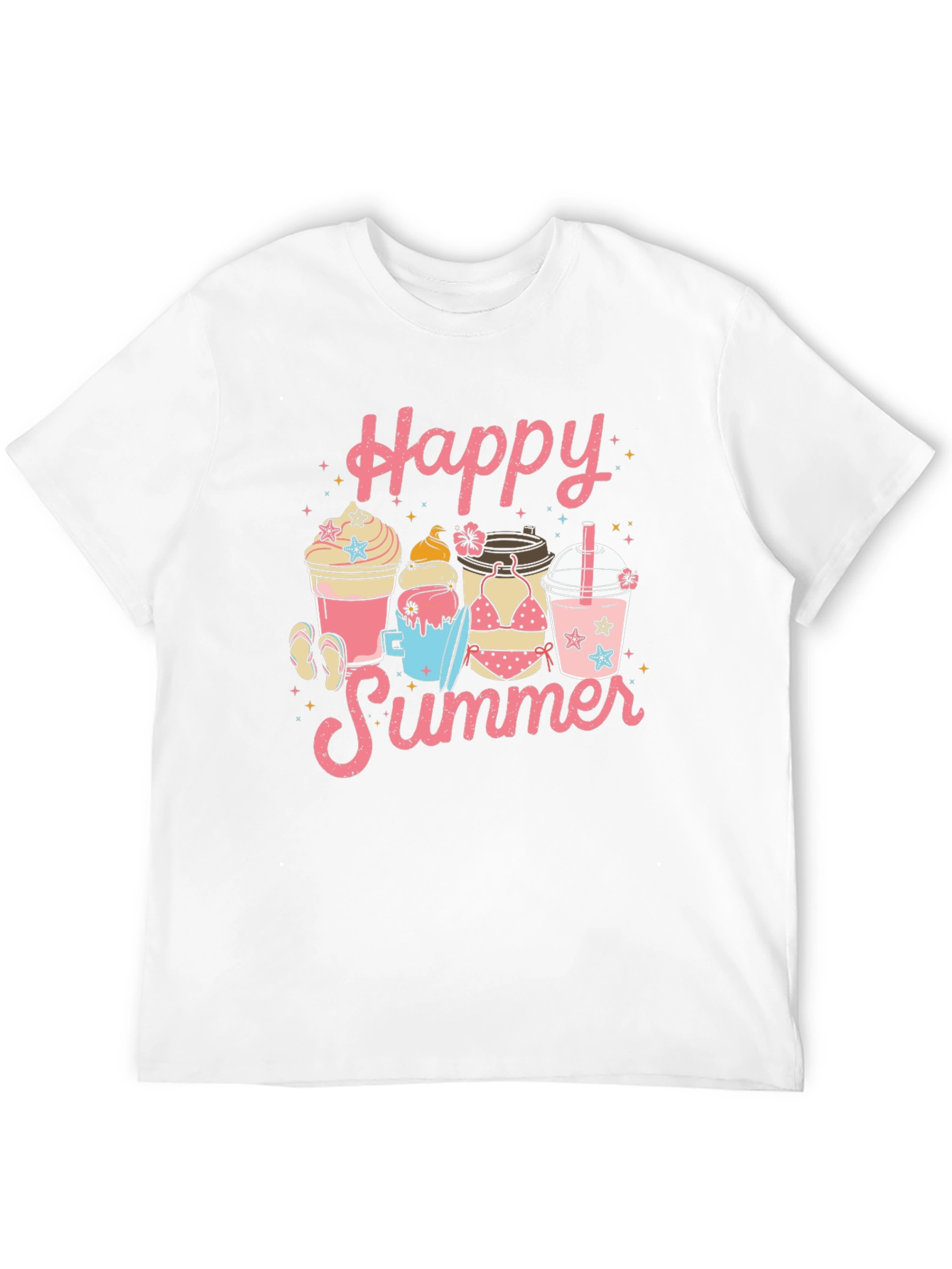 Happy Summer Graphic T-Shirt