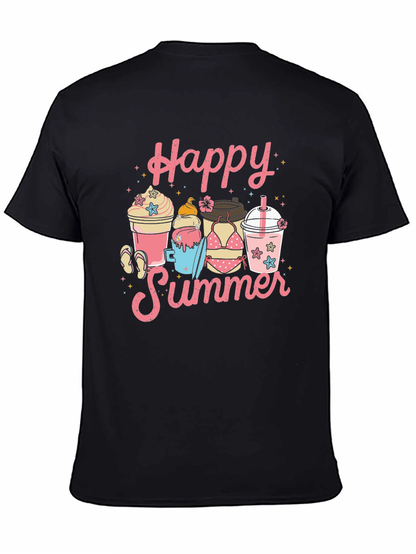 Happy Summer Graphic T-Shirt
