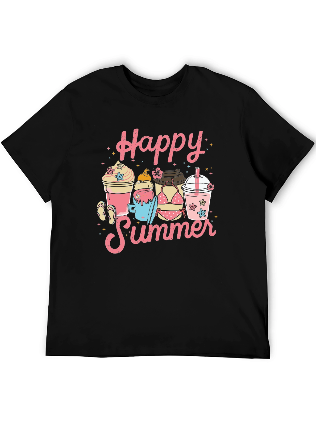 Happy Summer Graphic T-Shirt