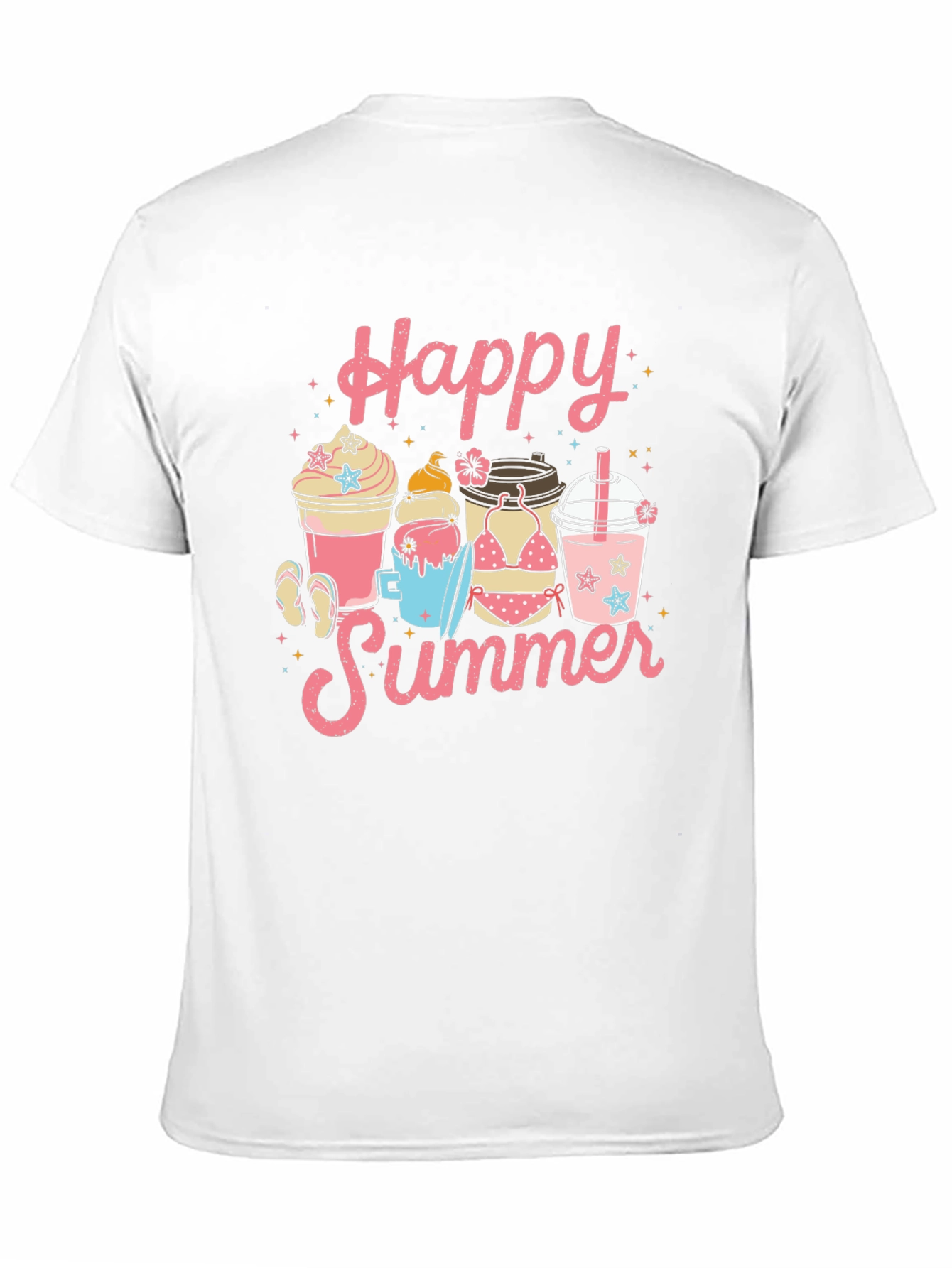 Happy Summer Graphic T-Shirt