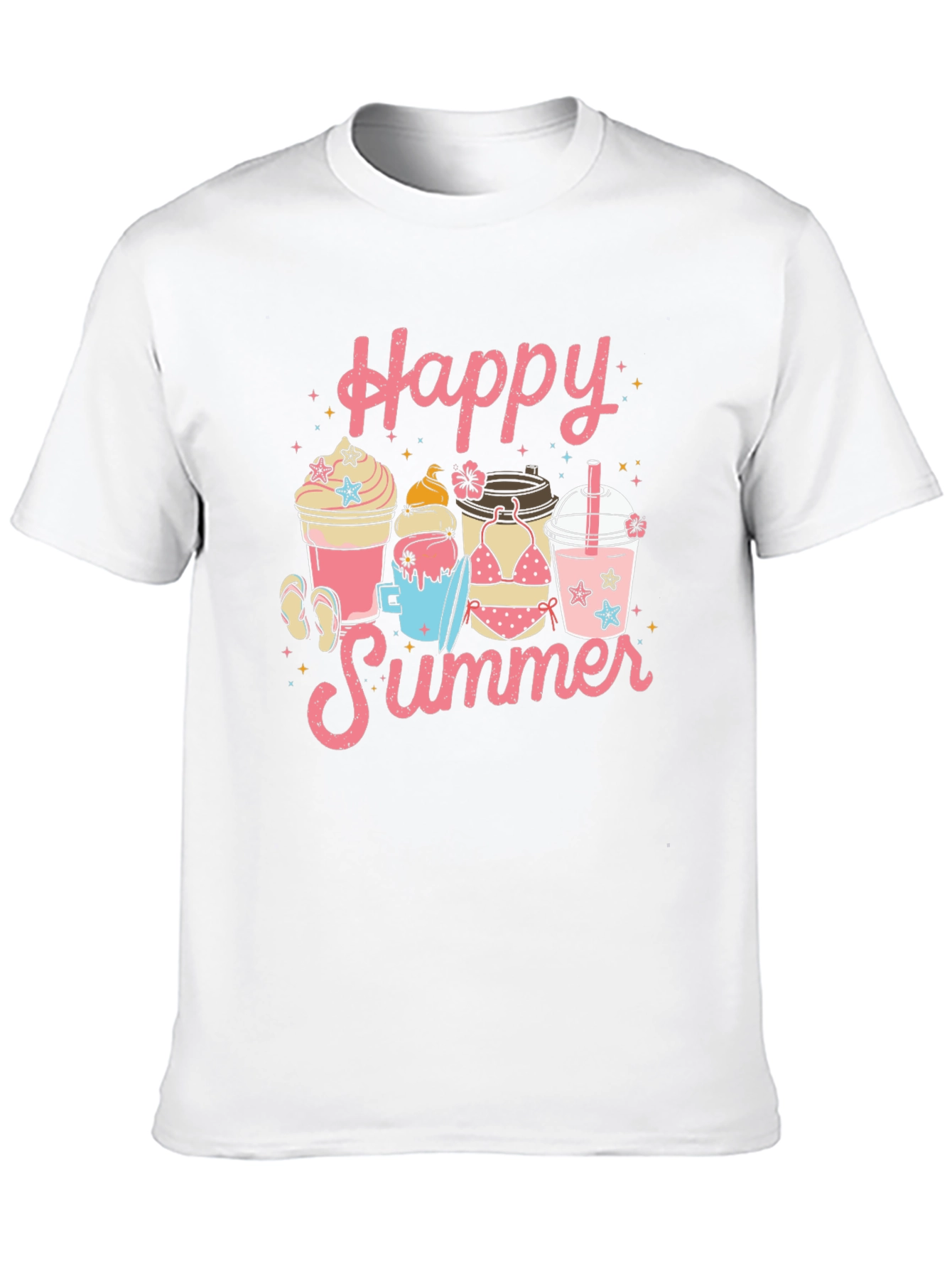 Happy Summer Graphic T-Shirt
