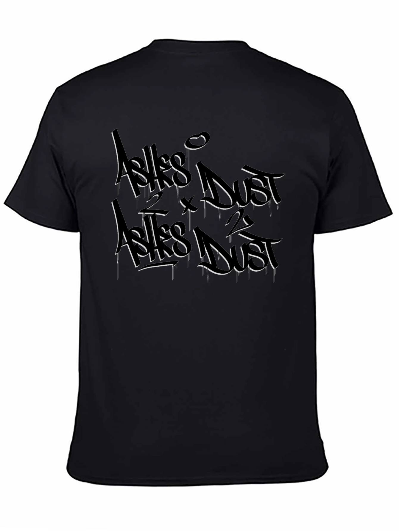 Ashlike Dust T-Shirt - Gothic Black Tee